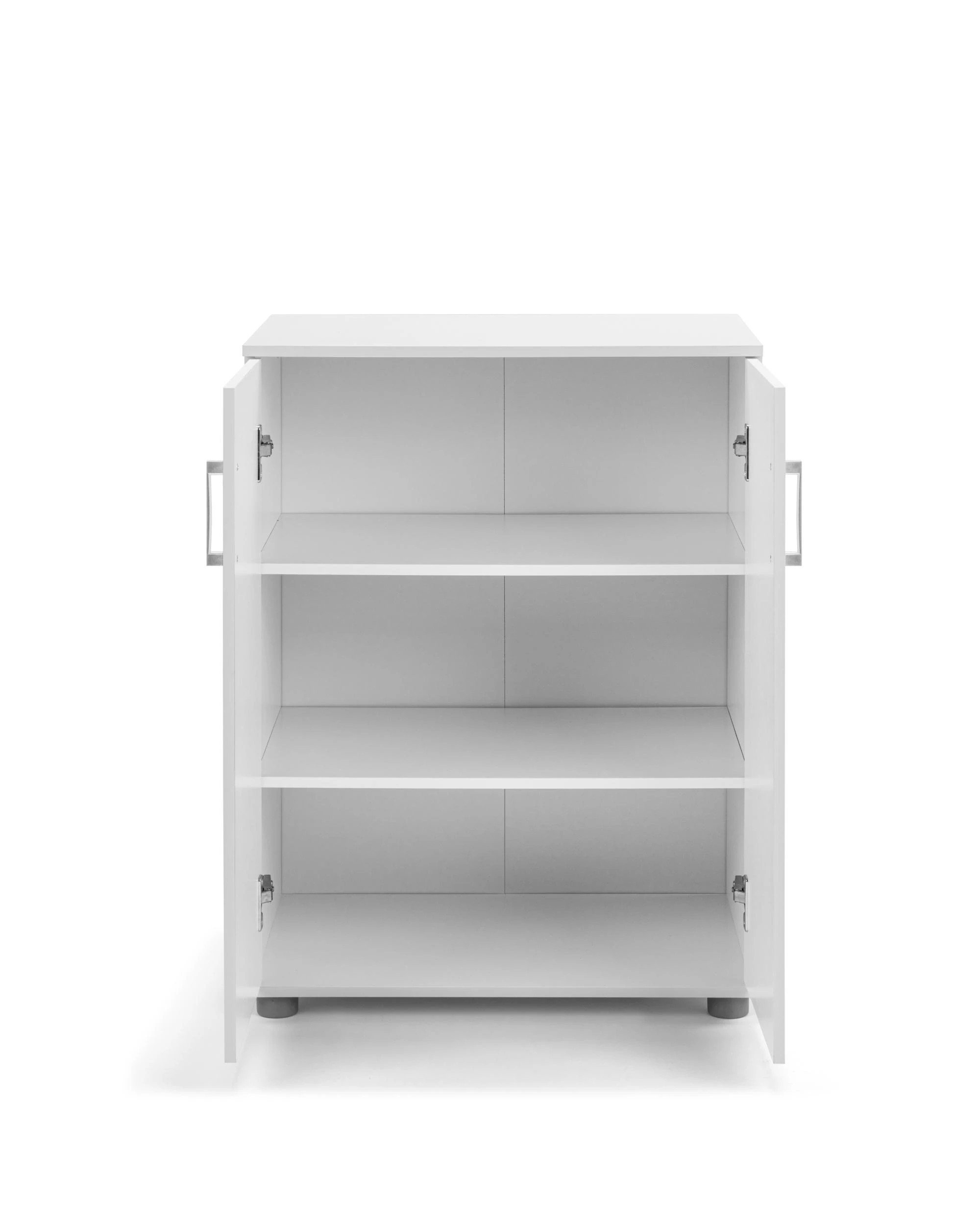 6 Kodu Pantry Cupboard General Storage Cabinet 2 Door 2 Tier Shelf Multipurpose - White, 6 of 10