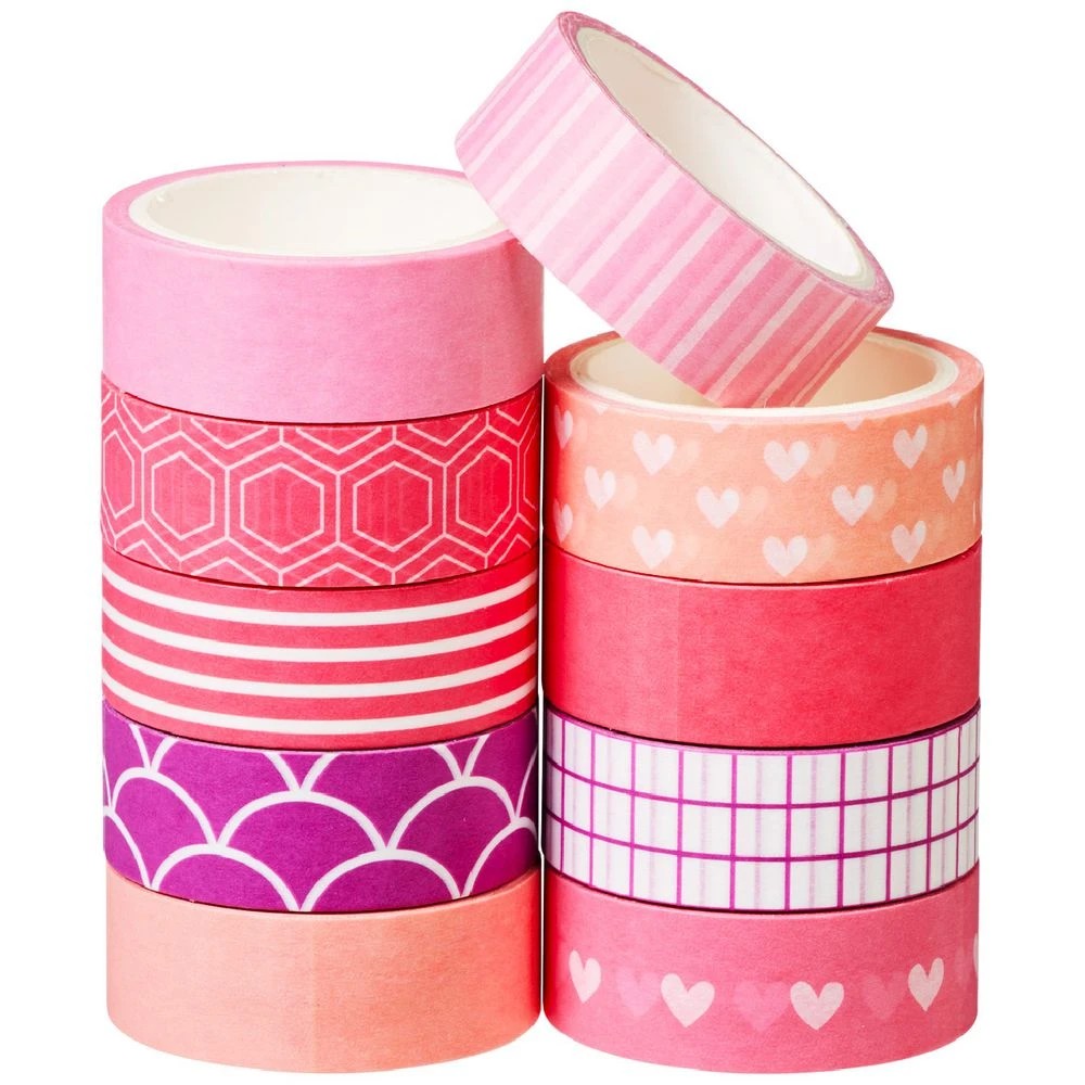 2 Otto Washi Tape Pink 10 Pack, 2 of 3