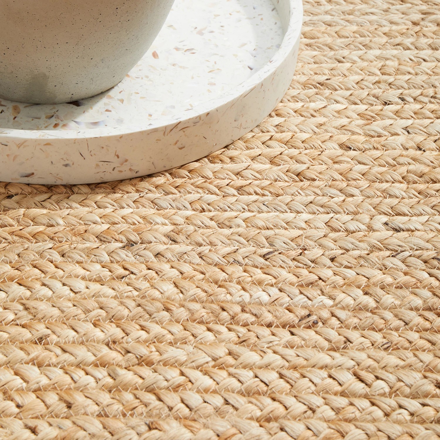 8 Common Ground Rugs Drift 111 280x190cm - Large Oval Hand Braided Jute Rug - Natural, 8 of 9
