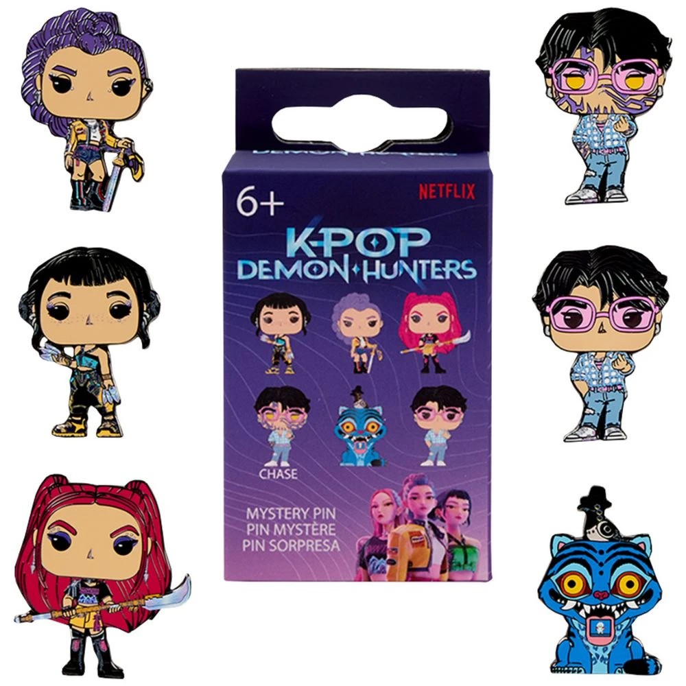 1 Mystery Box Pin KPop Demon Hunters, 1 of 4