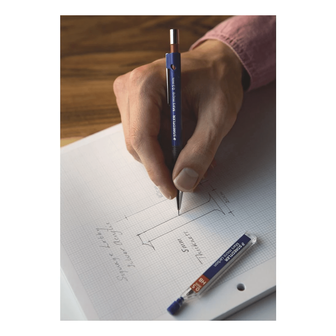 4 Staedtler Mars Micro 775 Mechanical Pencil 0.5mm with Leads, 4 of 9