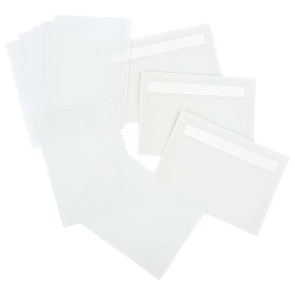 3 Quill Vellum Card and Envelopes Clear 125x175mm 15 Pack, 3 of 4