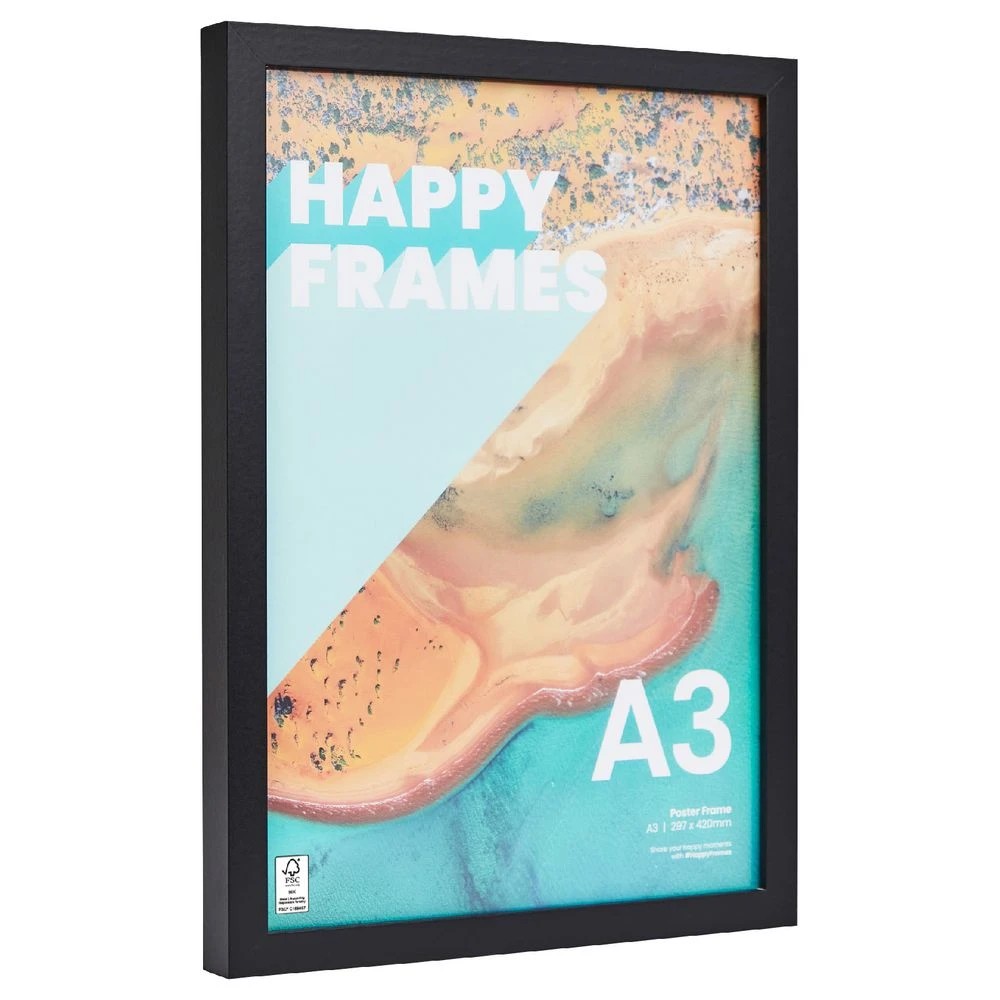 2 A3 Wooden Poster Frame Black, 2 of 4