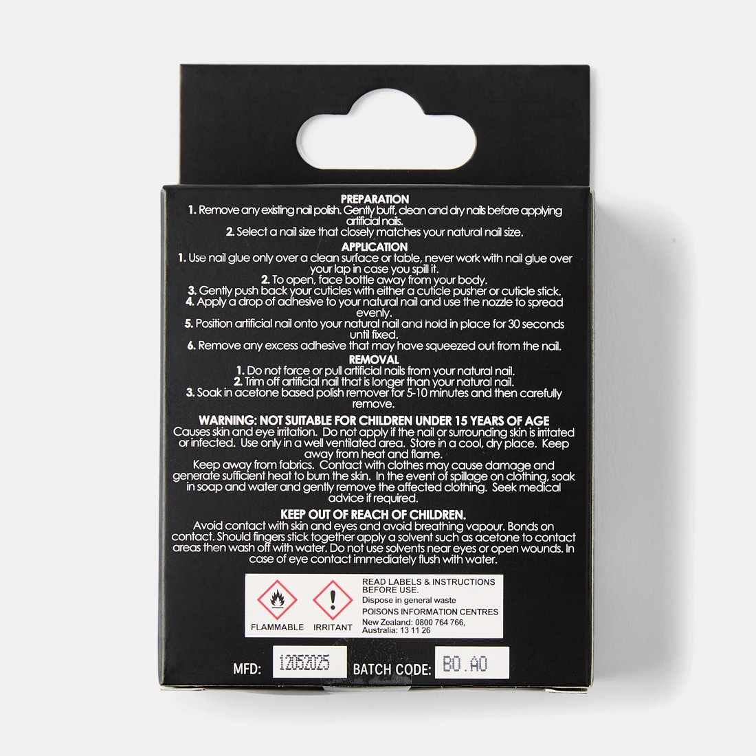 2 OXX Cosmetics 24 Pack Artificial Nails with Adhesive - Oval Shape, Chunky Glitter Tip, 2 of 5