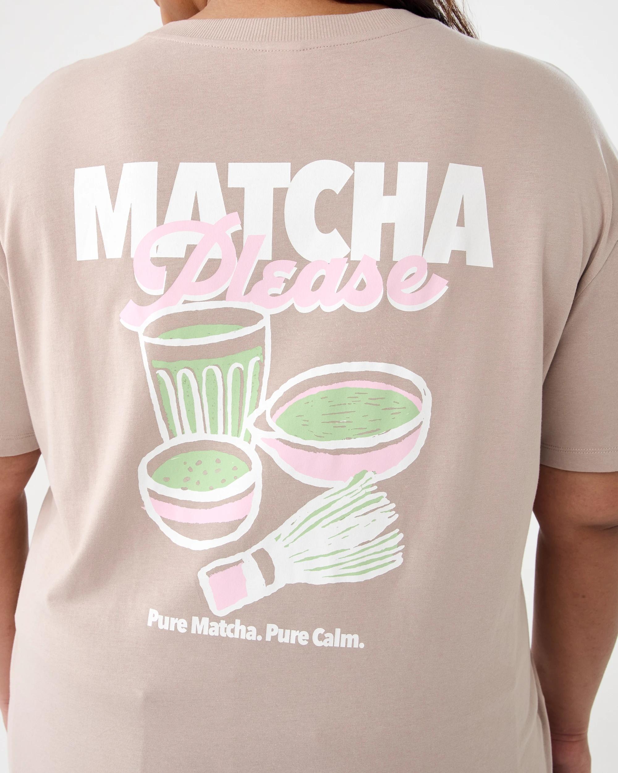 7 Curve Short Sleeve Boyfriend T-shirt MATCHA, 7 of 7