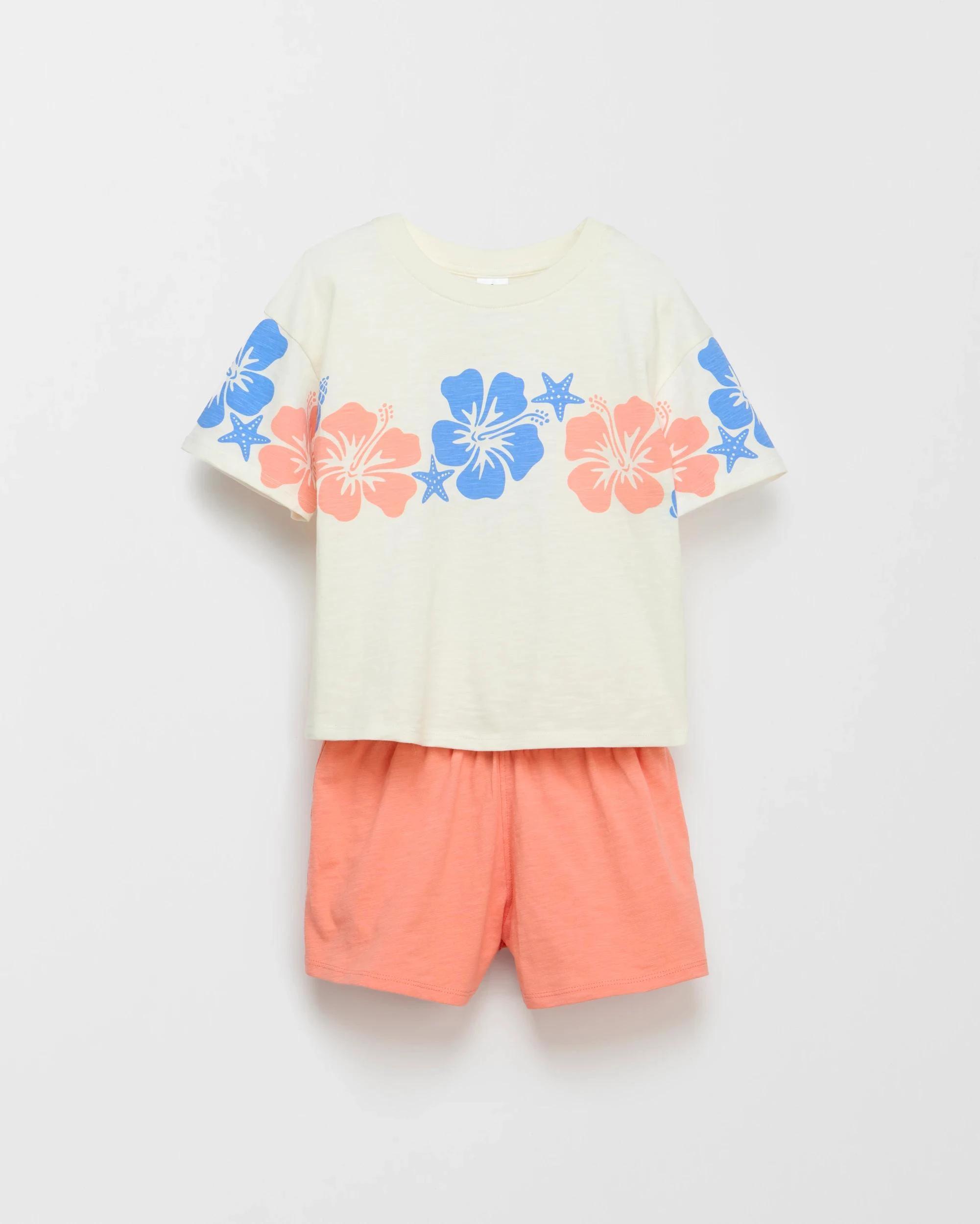 5 Target Australian Cotton T-Shirt & Shorts 2 Piece Set MULTI, 5 of 7