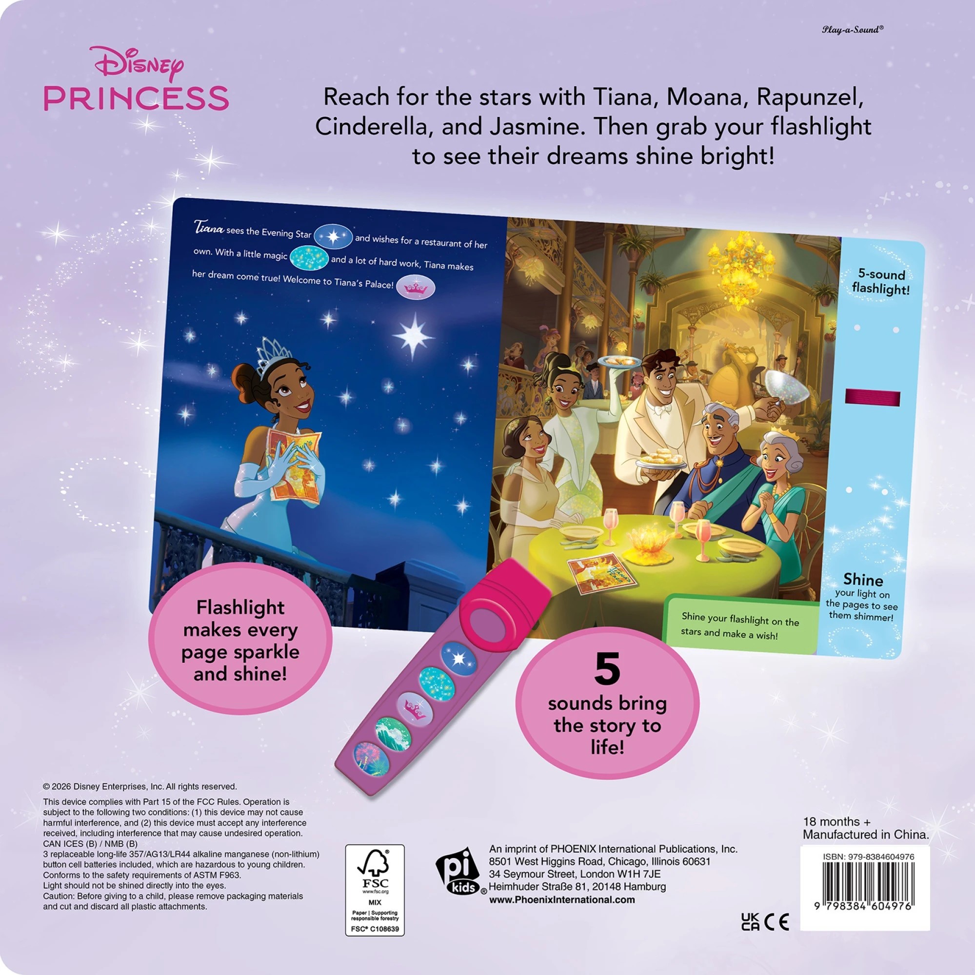 2 Disney Princess: Sparkling Dreams Flashlight Sound Book, 2 of 6