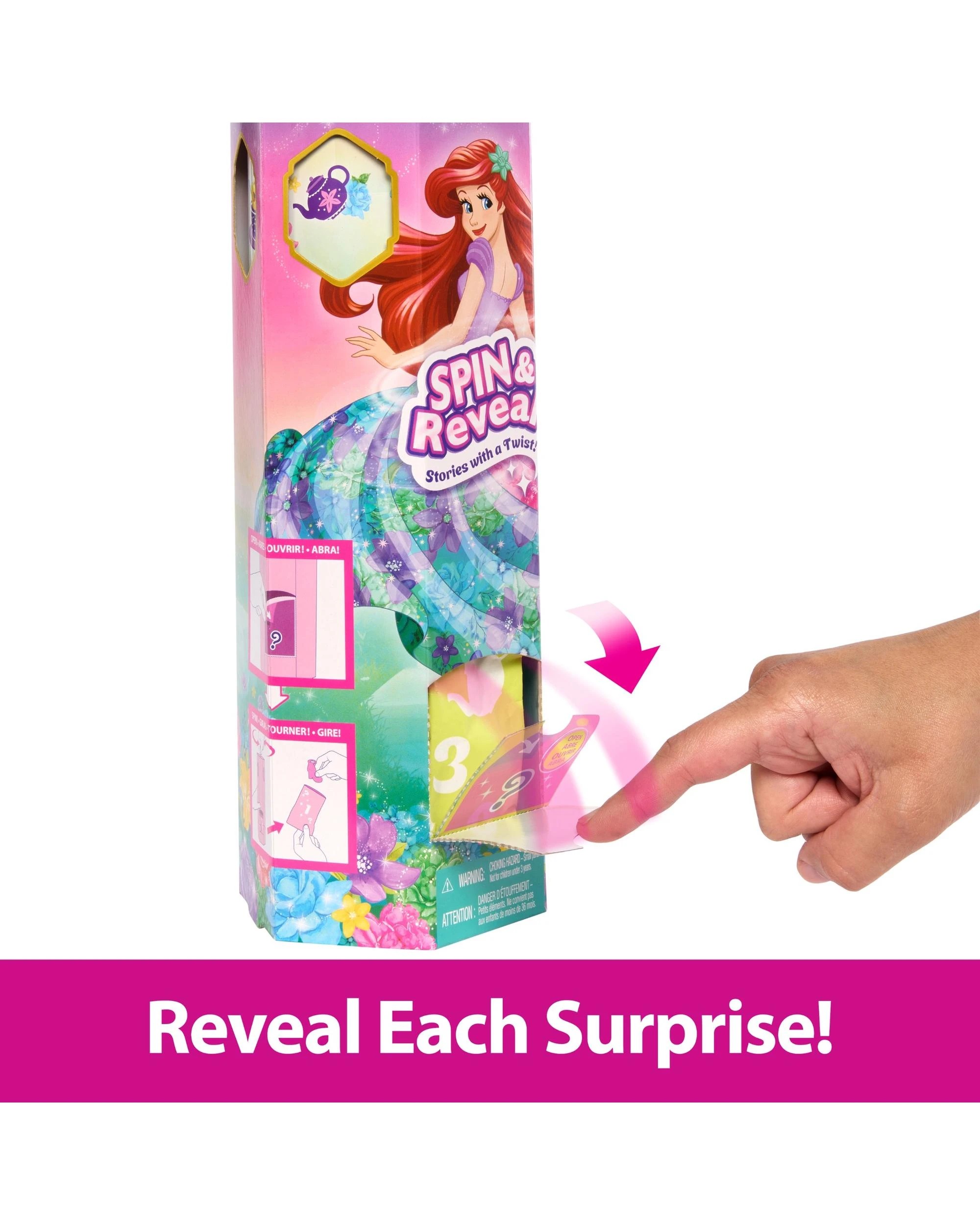 3 Disney Princess Spin and Reveal Ariel Fashion Doll, 3 of 6