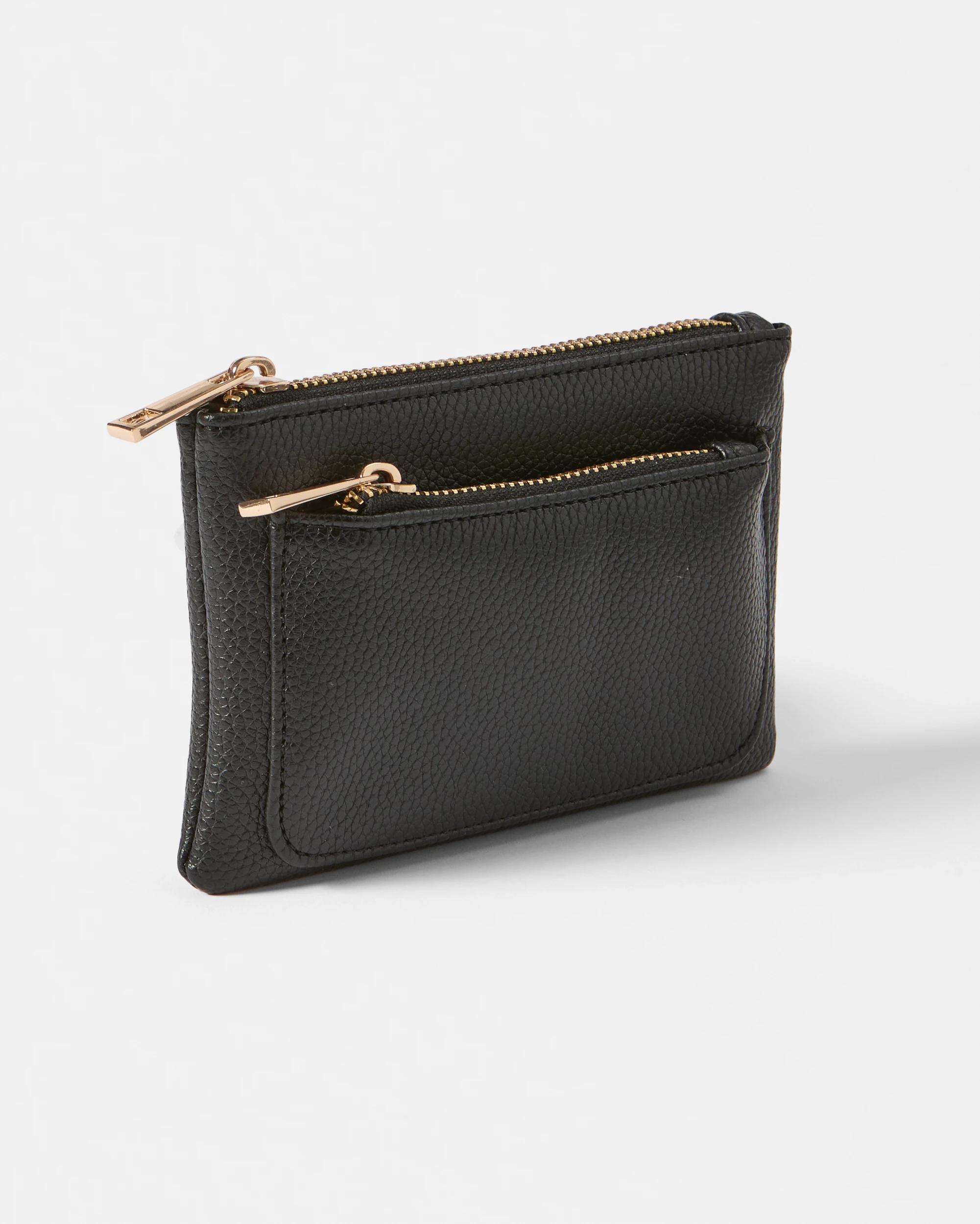 2 Double Pocket Purse BLACK, 2 of 4