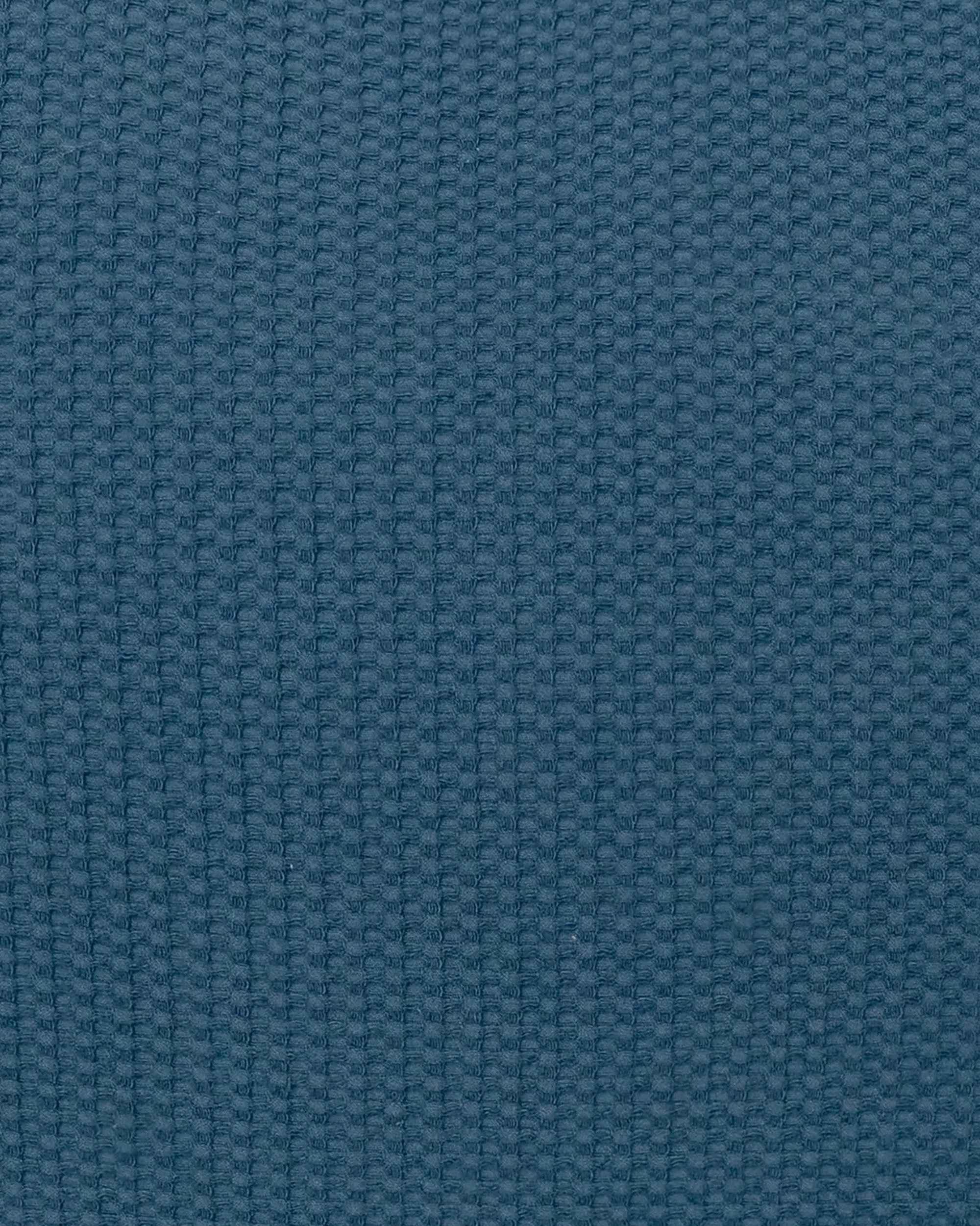 4 Bambury Milo Cotton Soft Waffle Textured Throw Ocean - Blue, 4 of 4