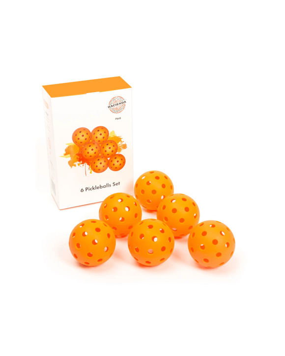 Hacienda Precision Aerodynamic 40 Hole Design Pickleball Ball - 6 pack