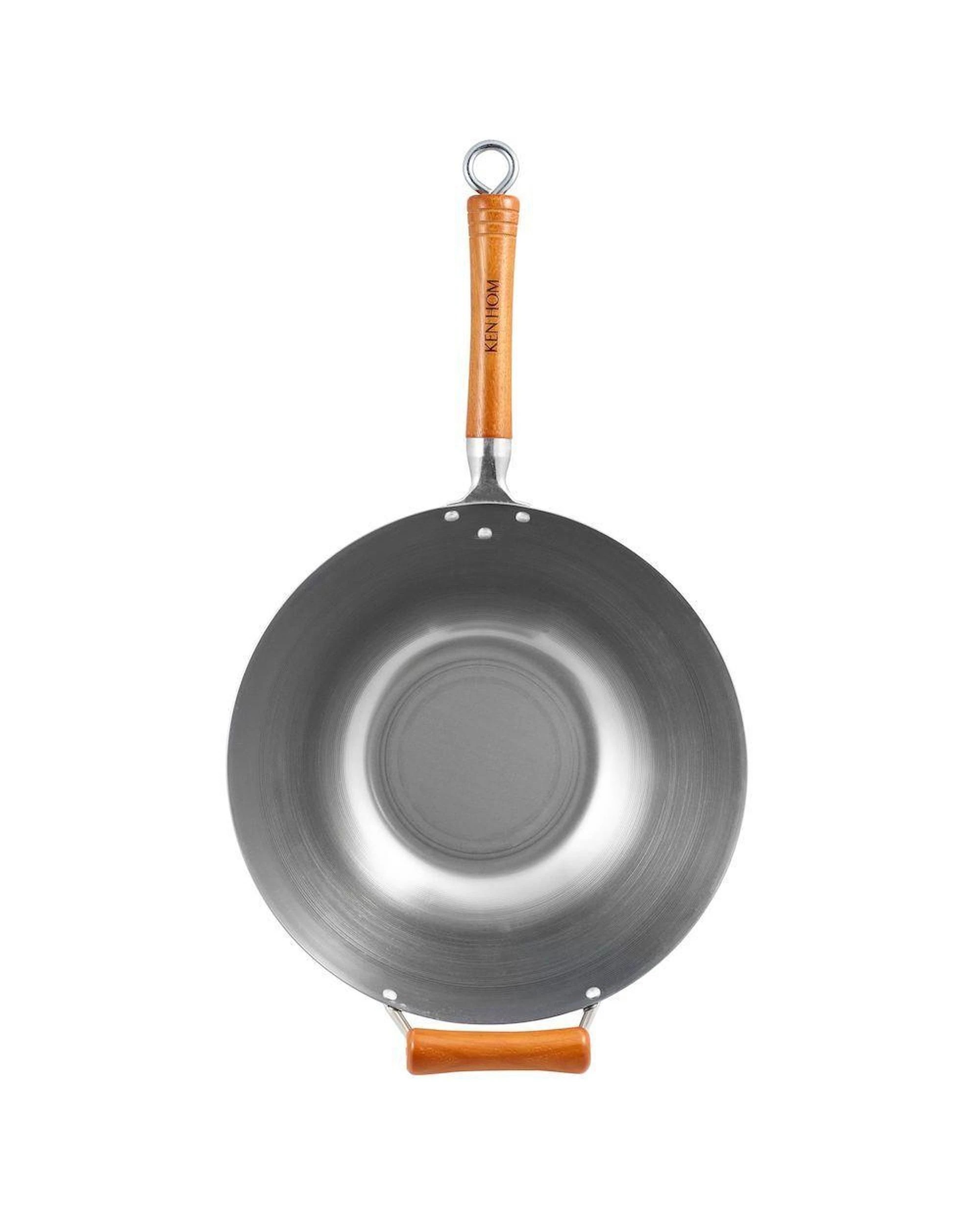 2 Ken Hom Excellence Carbon Steel Wok 32cm, 2 of 4