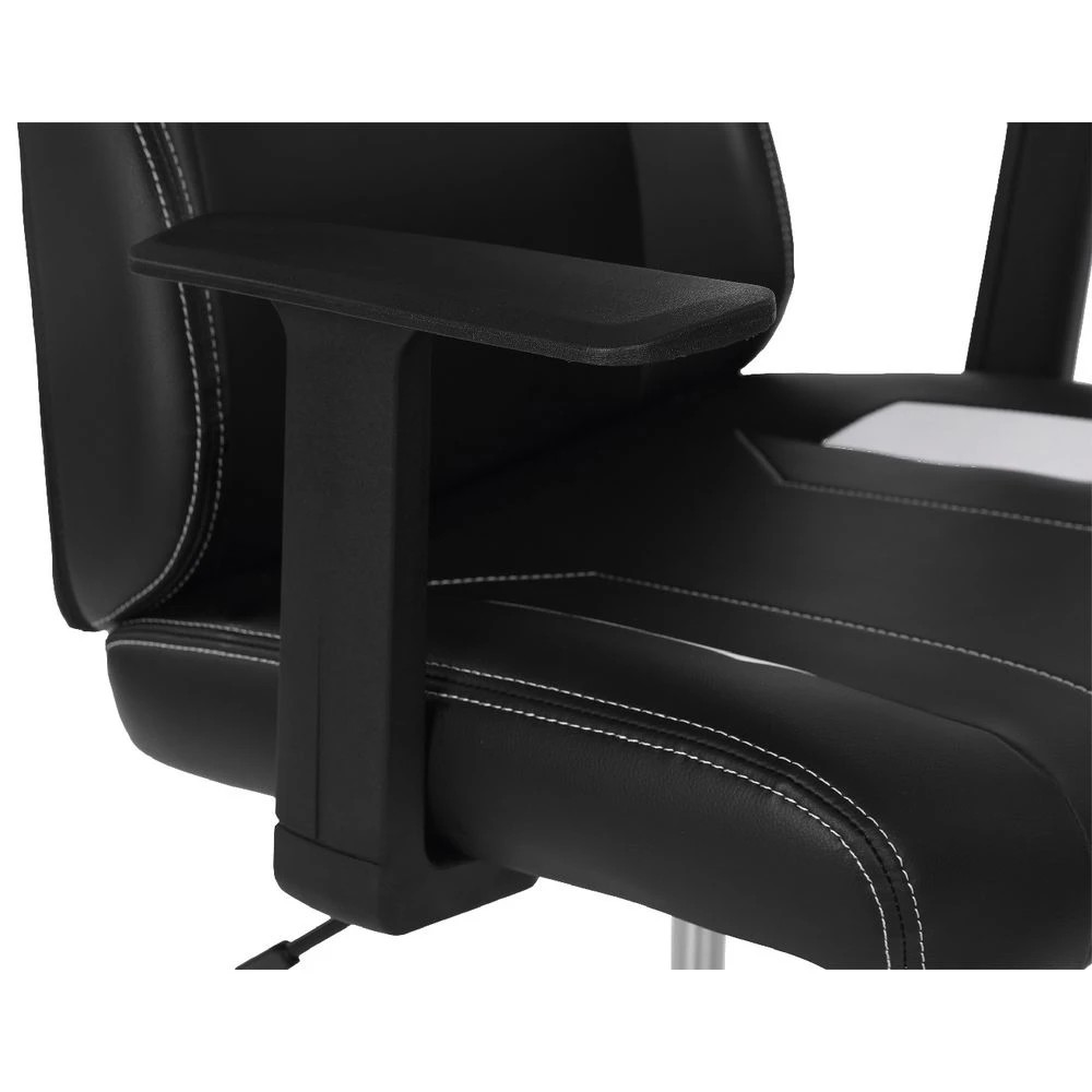 7 Typhoon Bolt Gaming Chair Black/White Ergonomic Chairs and Desk Chairs, 7 of 10