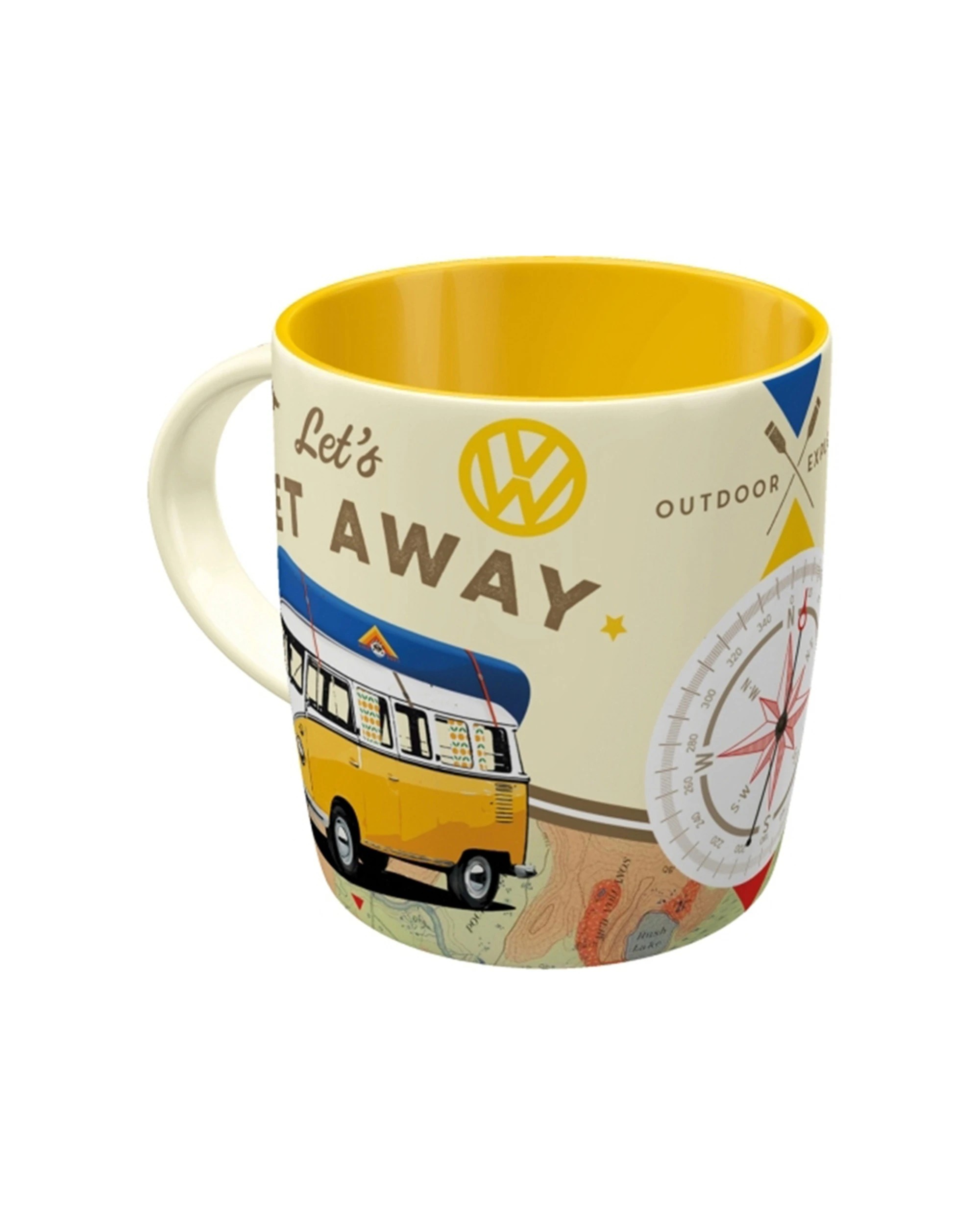 1 Nostalgic-Art Ceramic Mug 330ml Mug - VW Bulli Travel-Themed Retro - Multi, 1 of 4