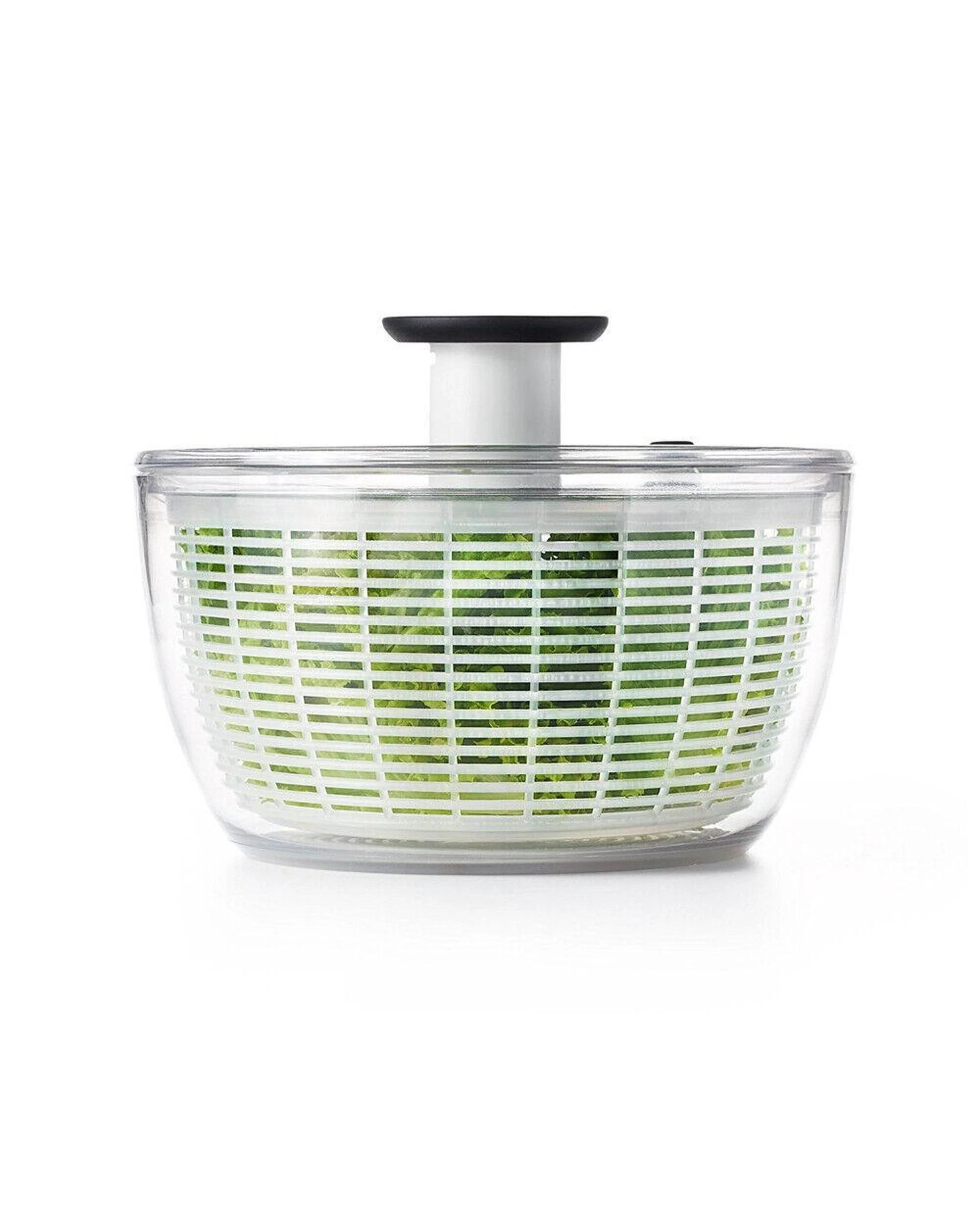 1 OXO Good Grips Little Salad & Herb Spinner  Clear  White  Grey, 1 of 1