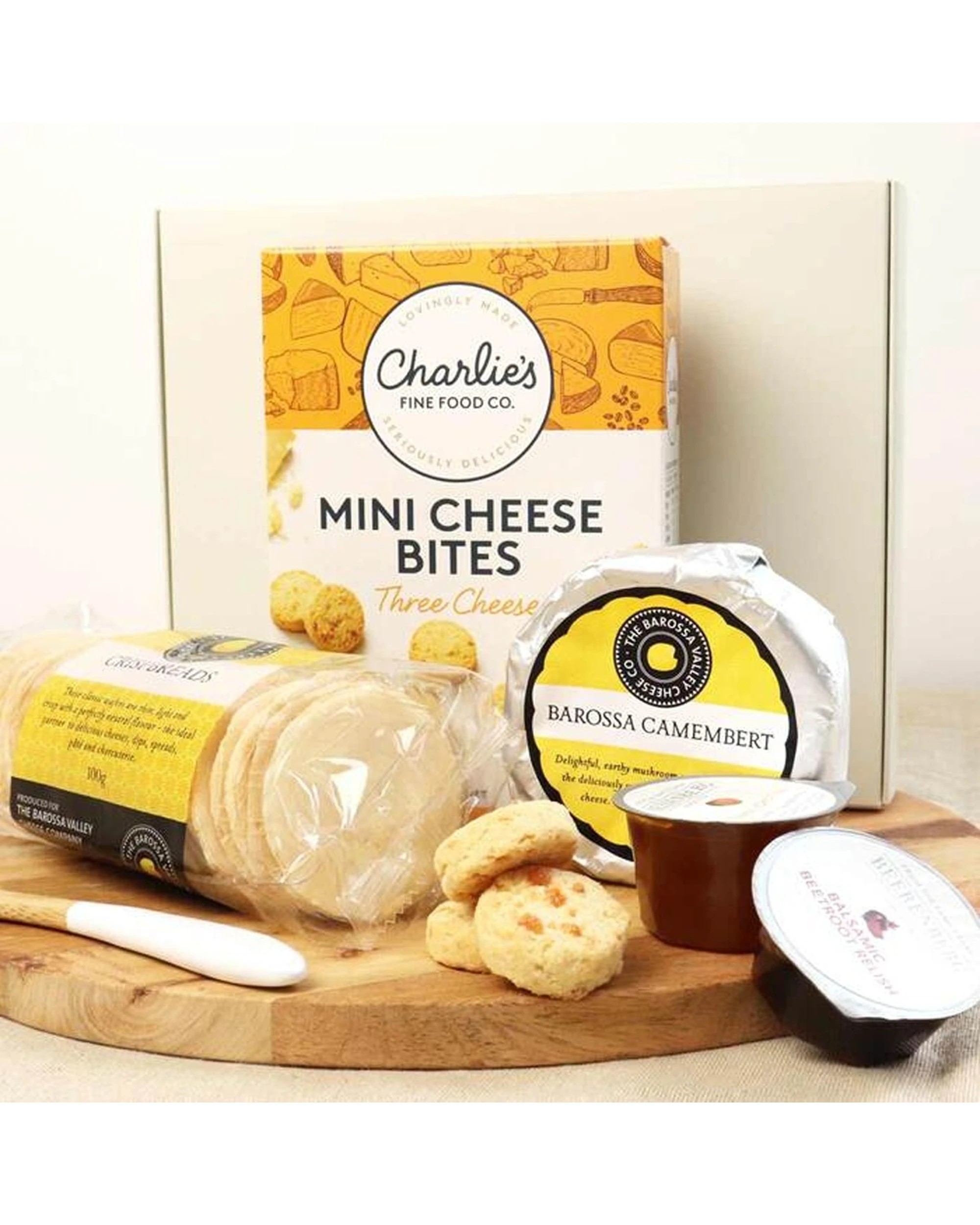 5 Edible Blooms Cheese Gift Box With Barossa Camembert Wooden Board - Multi, 5 of 5