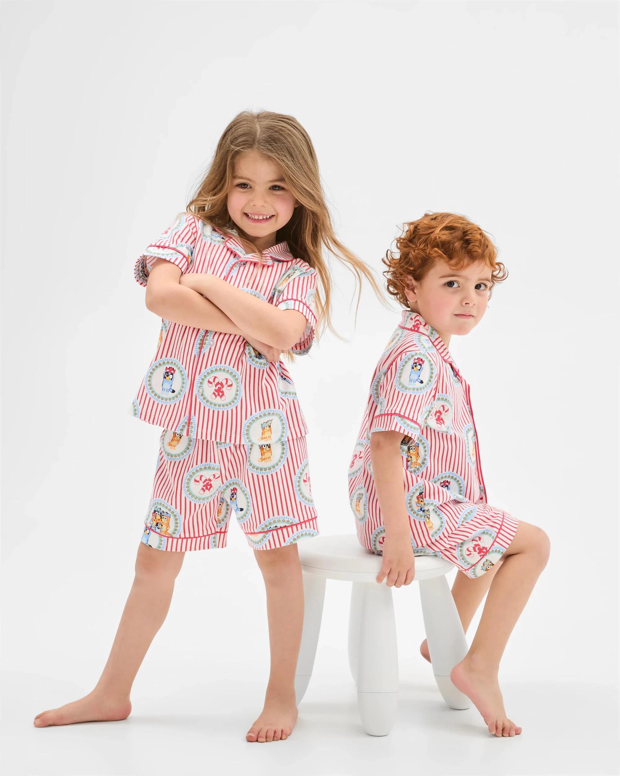 1 Family Matching Christmas Bluey Younger Kids Australian Cotton Pyjama Set BLUEY, 1 of 9