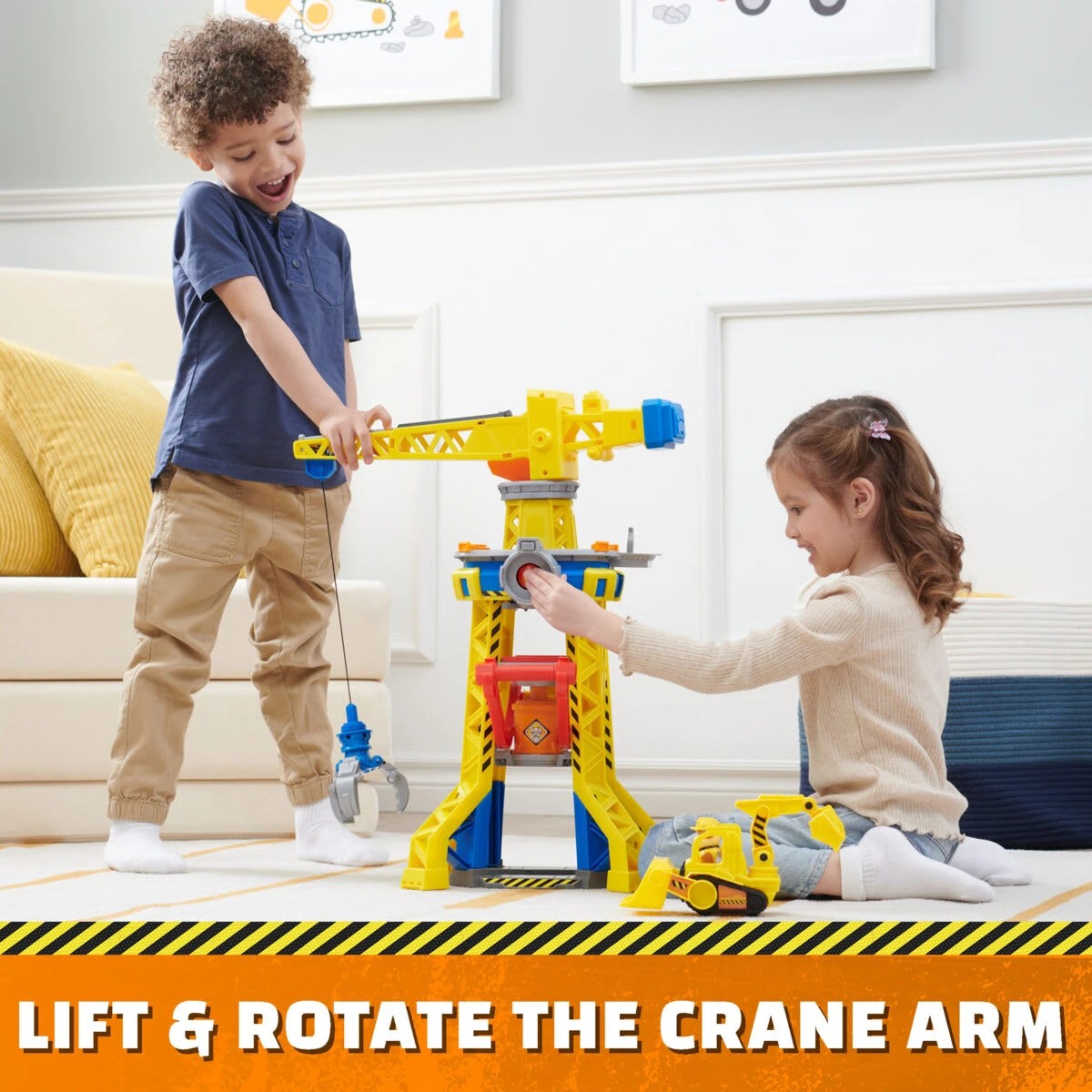 8 Rubble & Crew Bark Yard Crane Tower Playset, 8 of 10