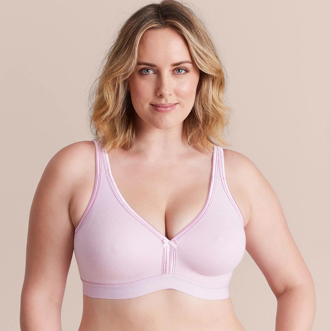 1 Target Australian Cotton Blend Womens Plus Size Moulded Wirefree Bra WINSOME ORCHID, 1 of 6