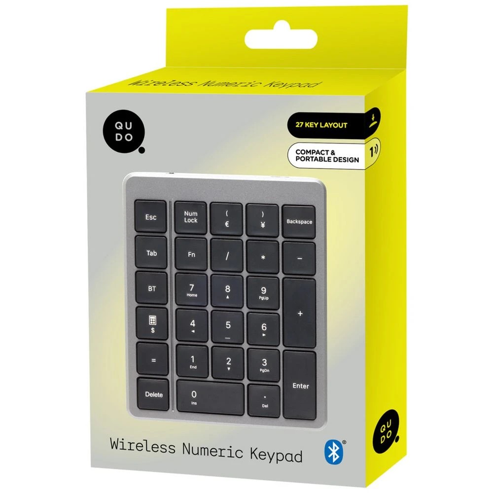5 Qudo Wireless Numeric Keypad Black, 5 of 6