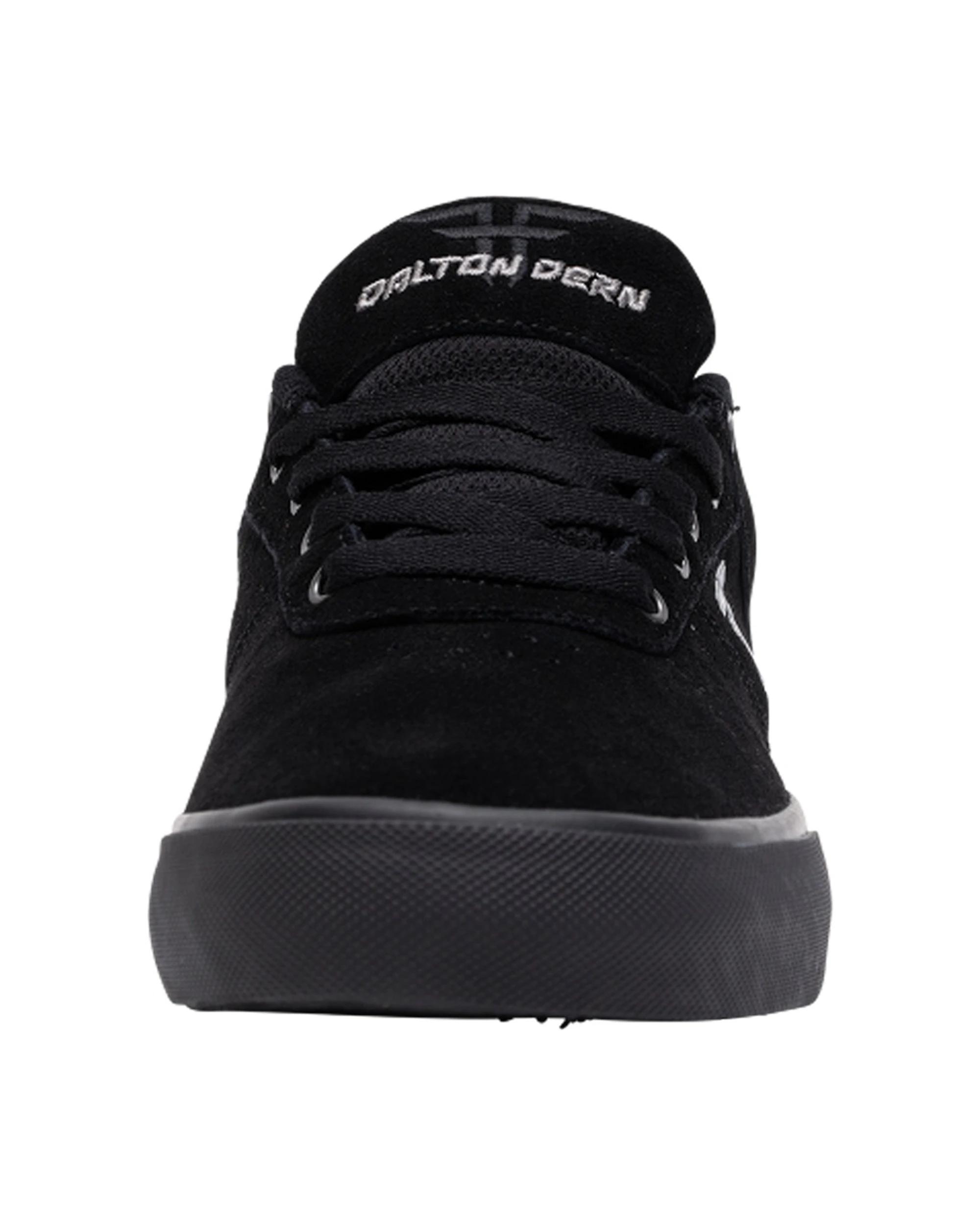 5 Fallen Footwear The Daytona Dalton Dern Vulcanized Skate Shoes Suede BLACK/SILVER, 5 of 6