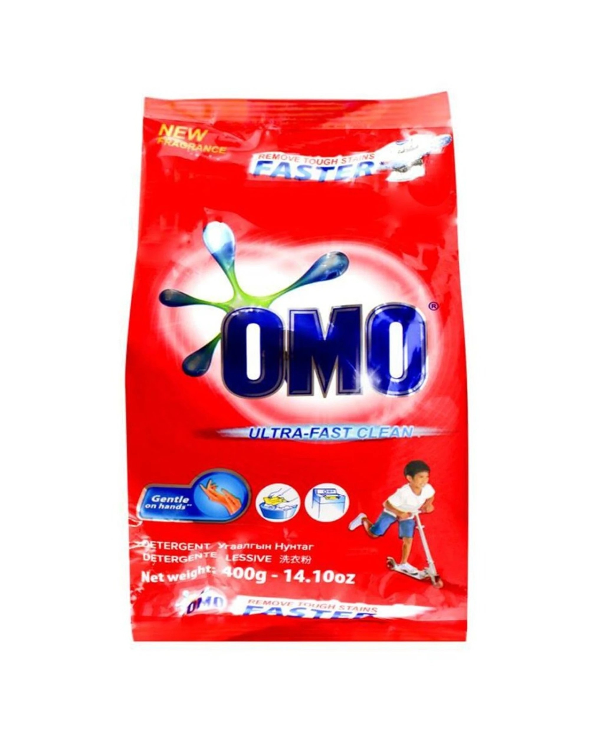 2 Omo 24PK Laundry Detergent Powder Ultra Fast Clean Hand Wash Top Loader 400g, 2 of 5