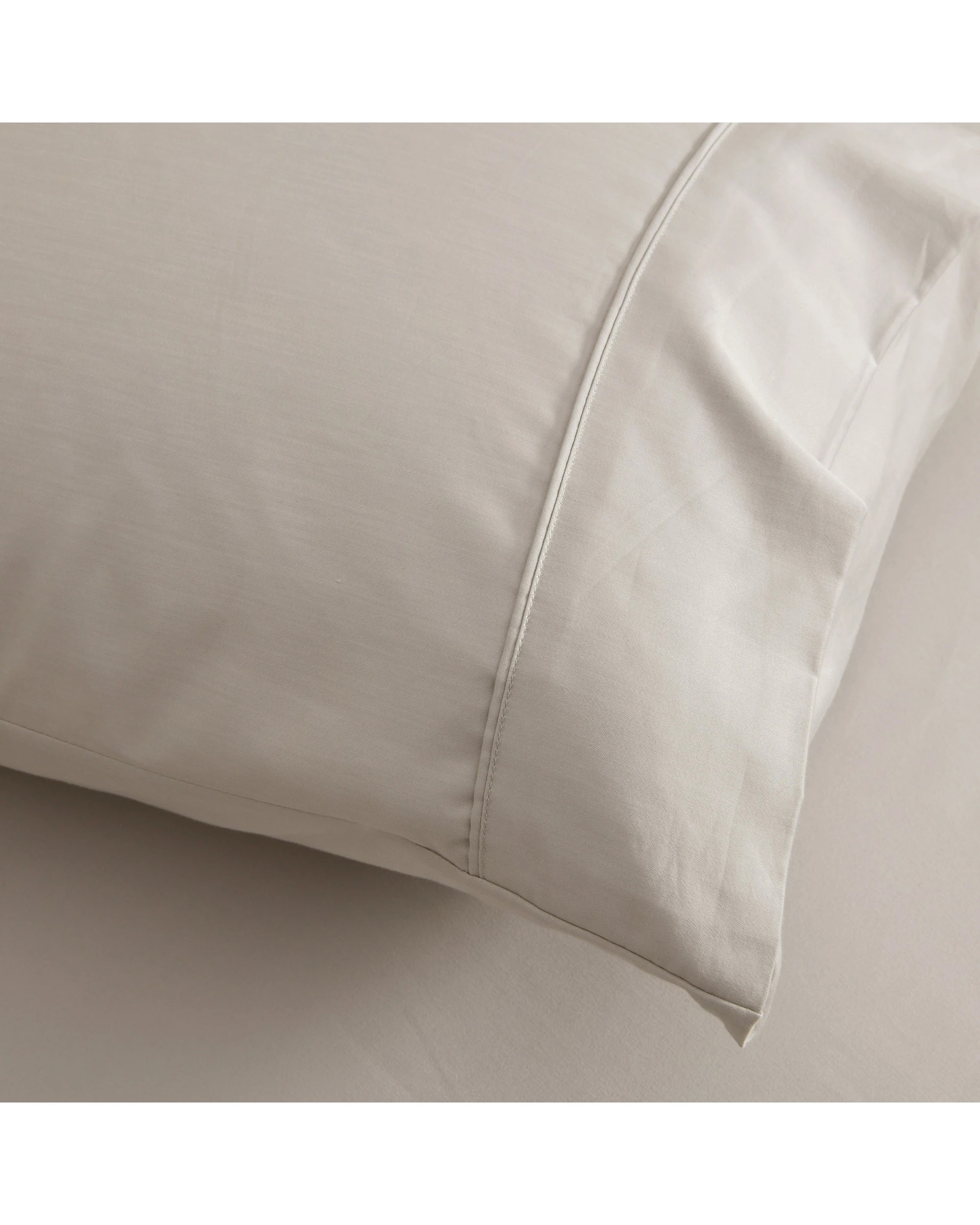 3 Dreamaker 1500TC Cotton Rich Sateen Sheet Set - King Single Bed - Oat, 3 of 6