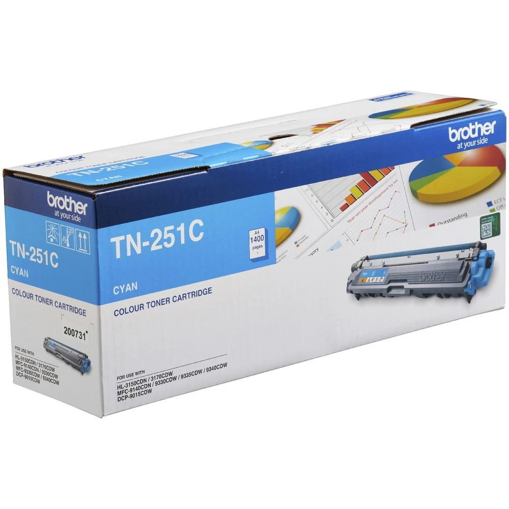 2 Brother TN 251 Toner Cartridge Cyan, 2 of 2