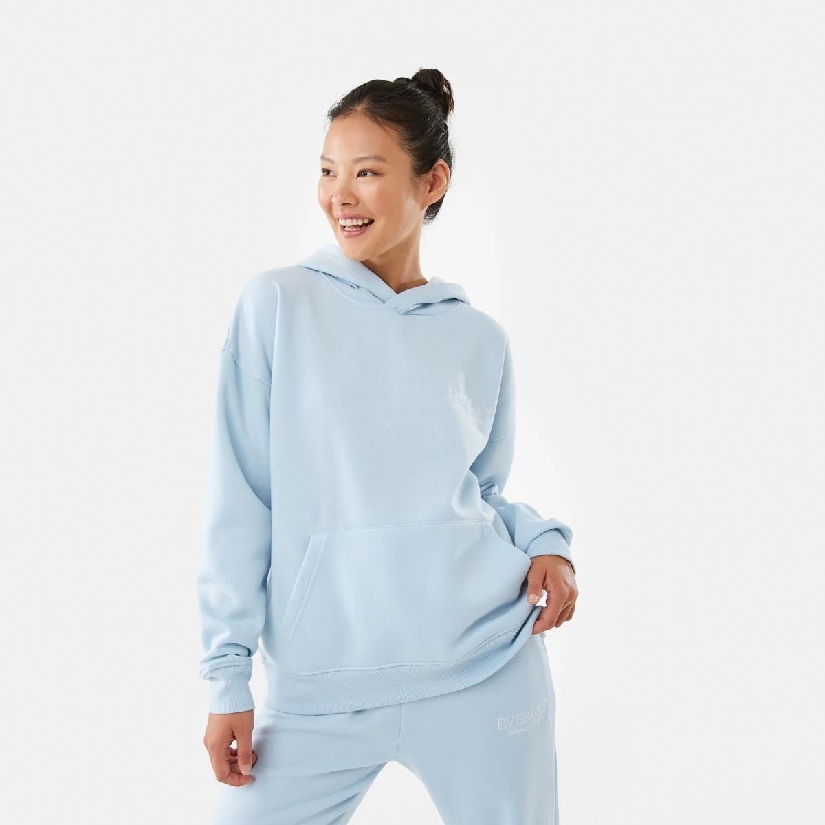 1 Everlast Womens Street Oversized Hoodie Retro Blue, 1 of 10