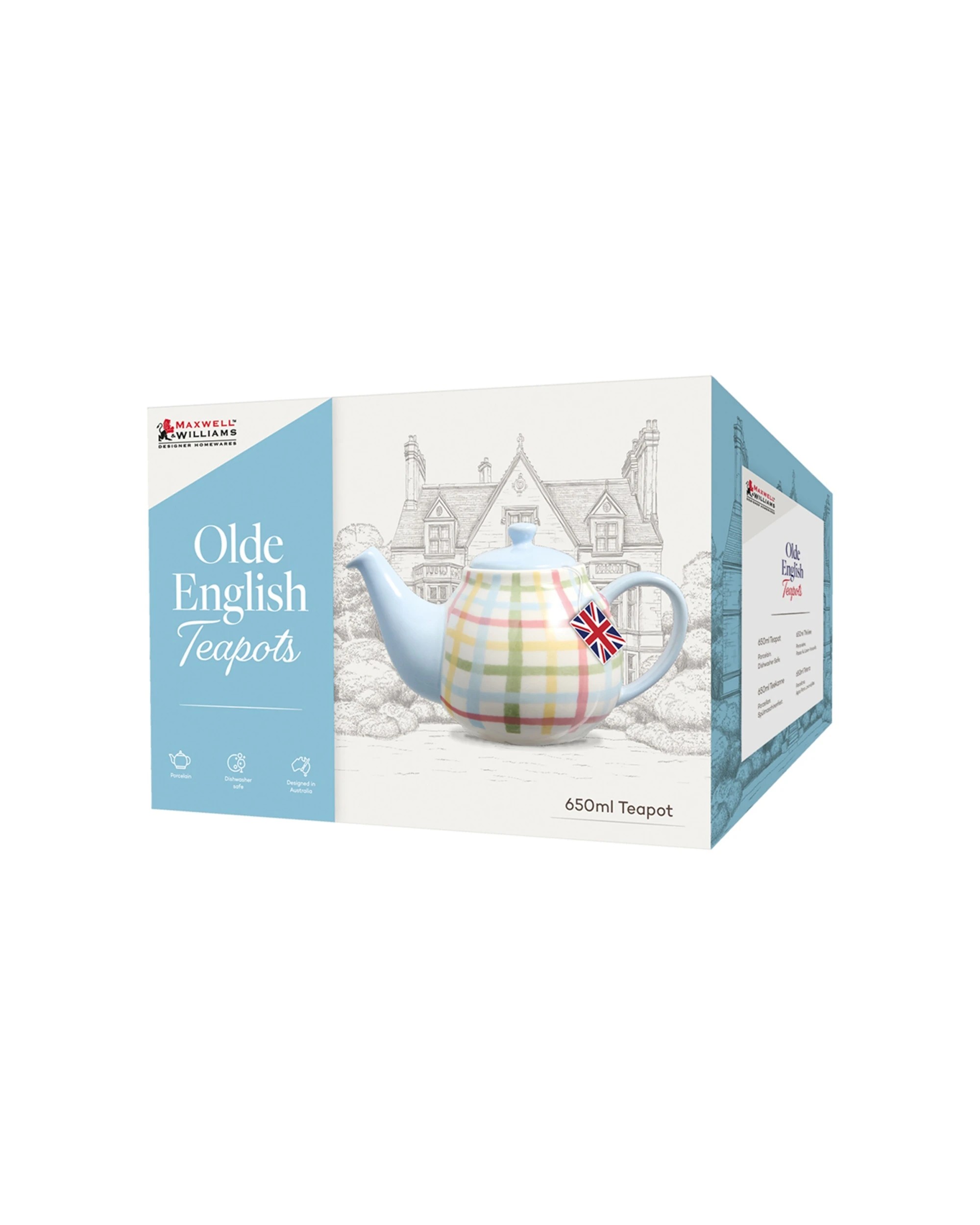 4 Maxwell & Williams Olde English Quality Porcelain Teapot 650ml Microwave Dishwasher Safe, 4 of 4