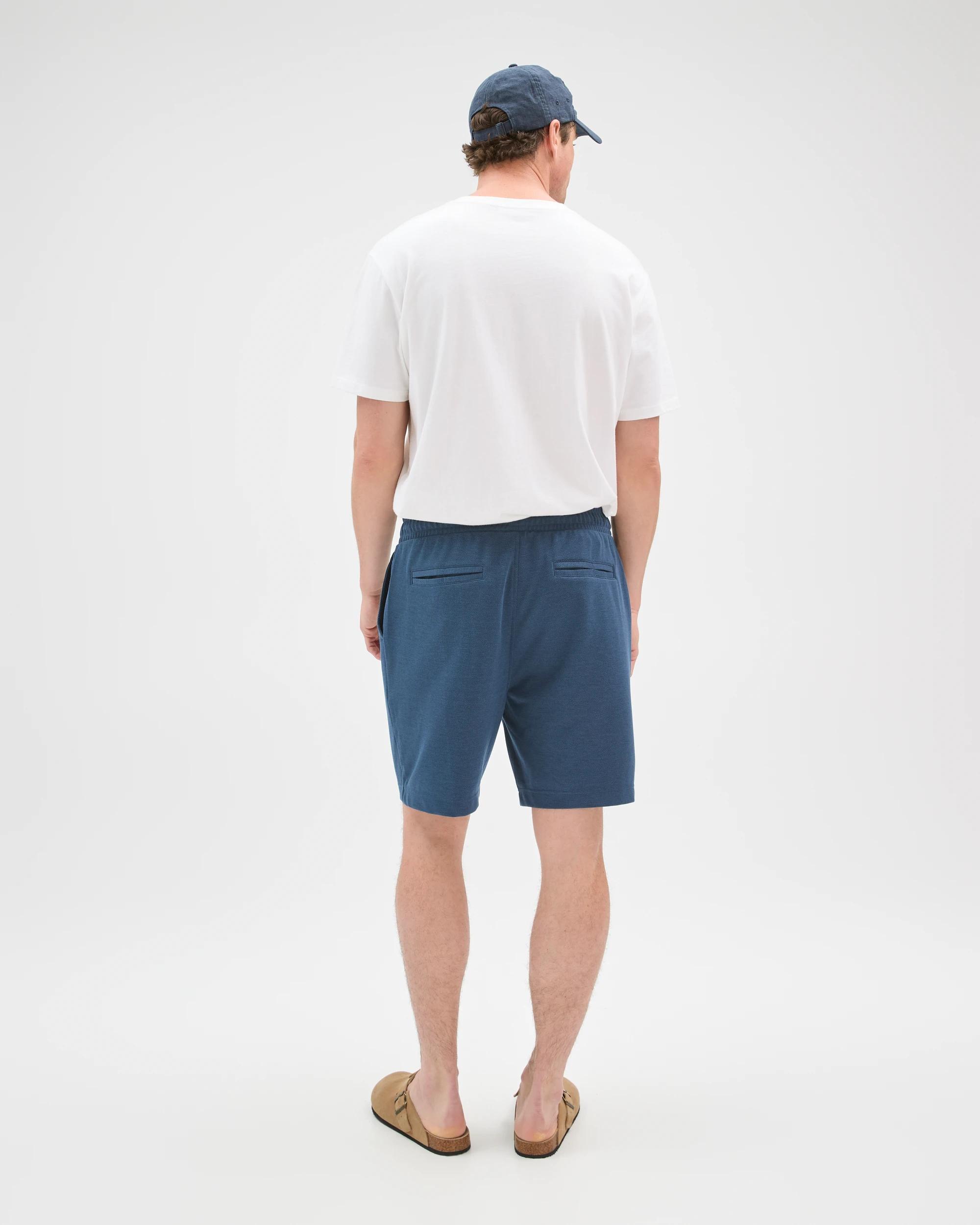 6 Target Man Textured Fleece Shorts DARK BLUE, 6 of 6