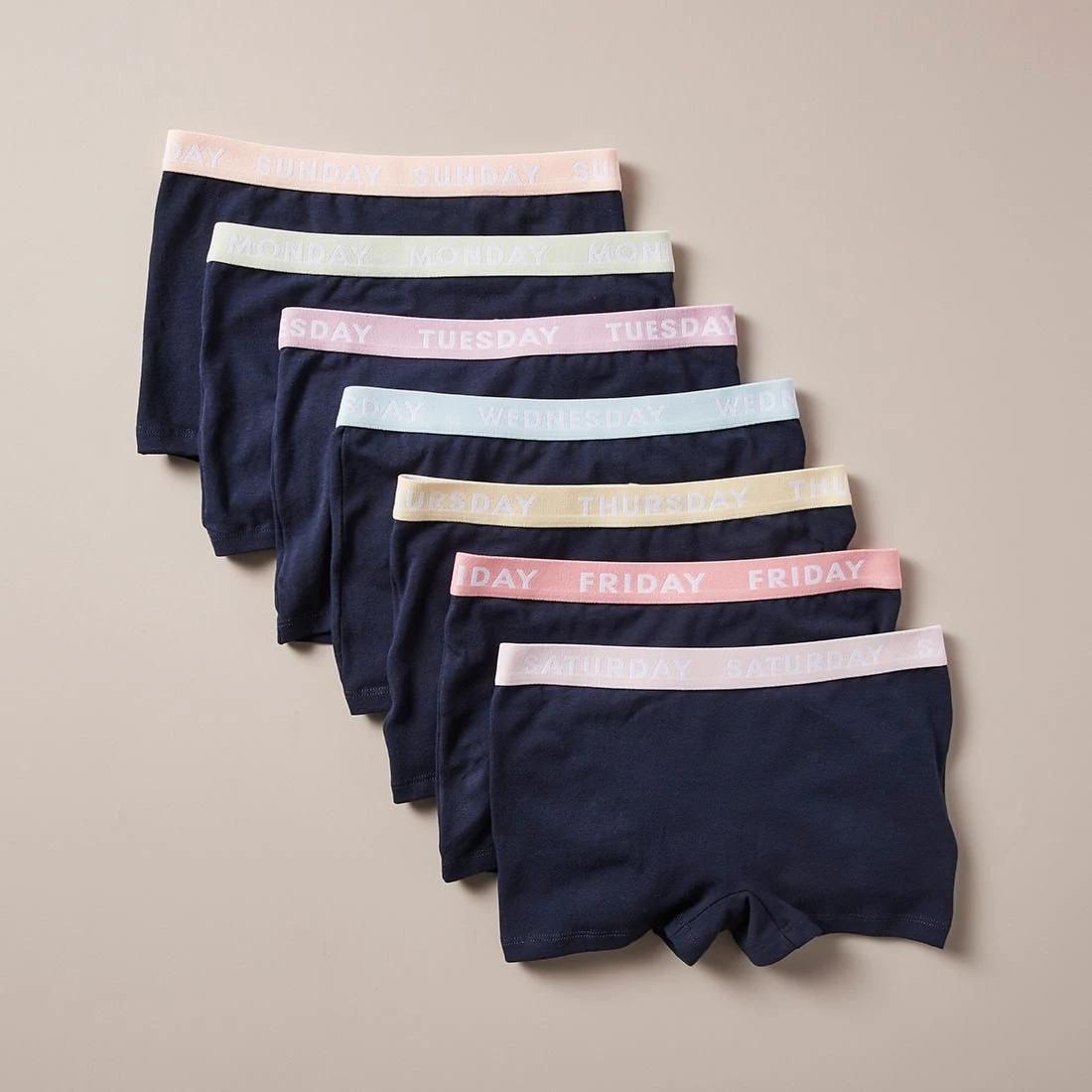 1 Girls Maxx Shorties 7 Pack NAVY BLUE, 1 of 9