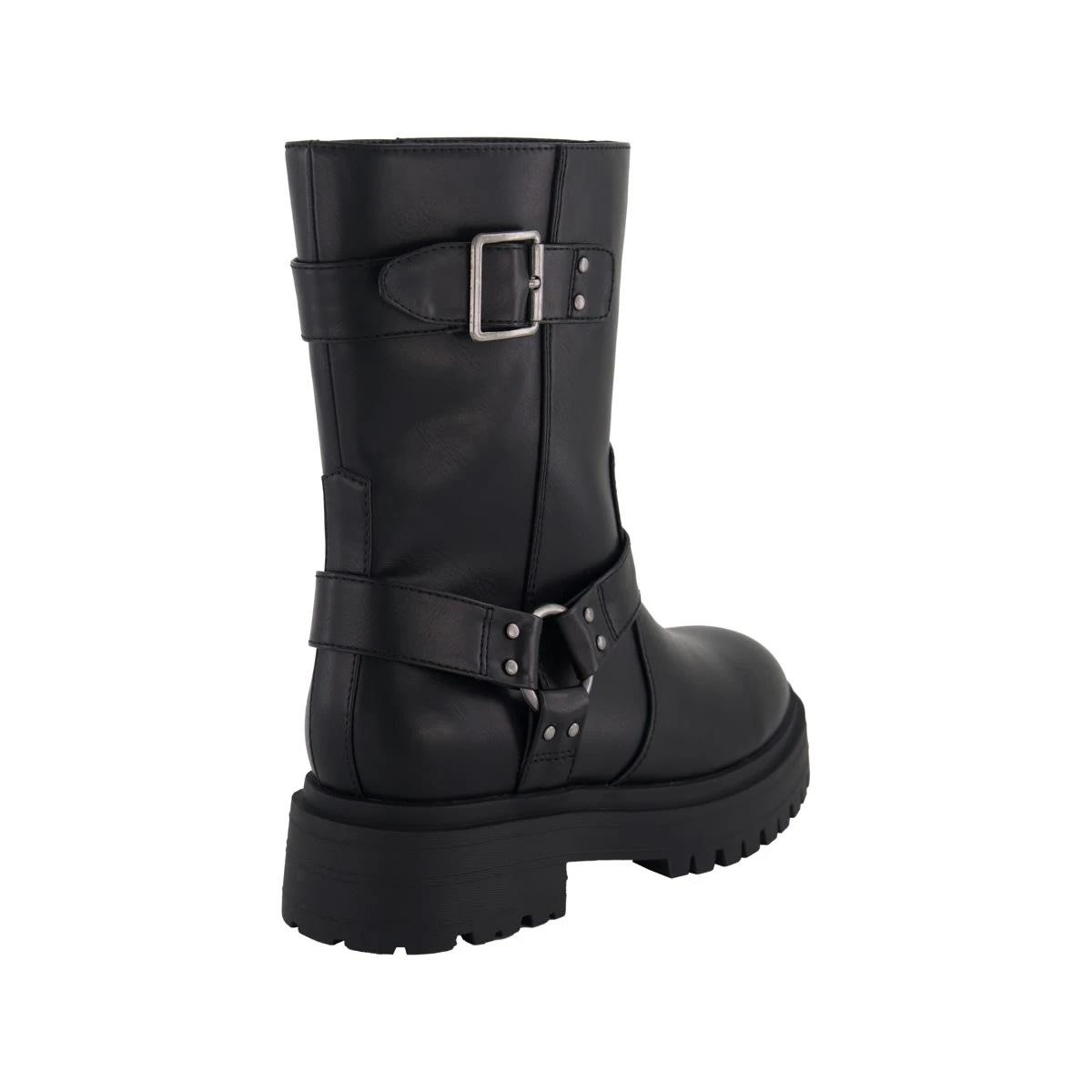 2 Biker Halter Buckle Boots Black, 2 of 3