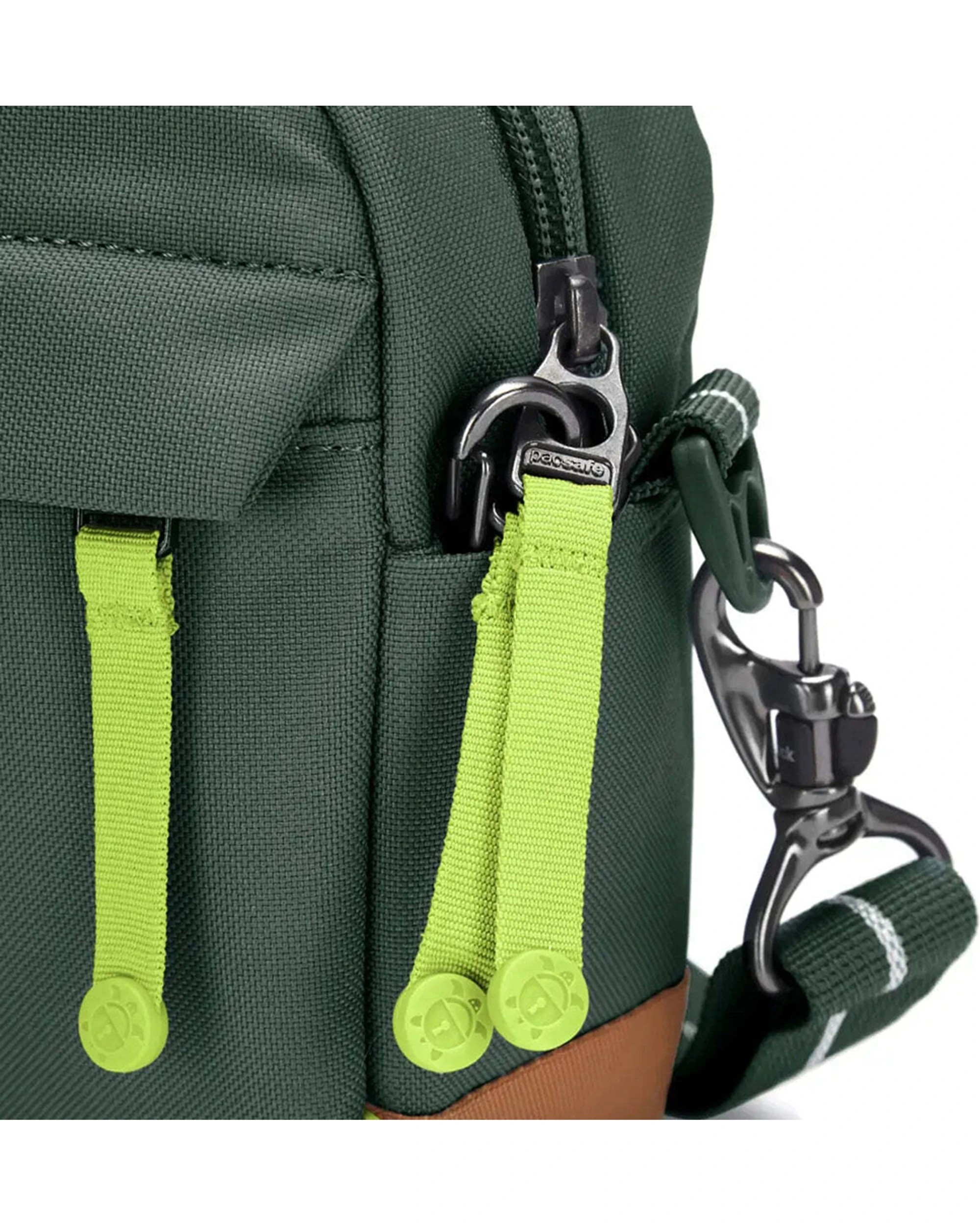 7 Pacsafe Go Anti-Theft Crossbody Bag Cut-Resistant Materials RFID Blocking Pocket 7in Spruce - Green, 7 of 8