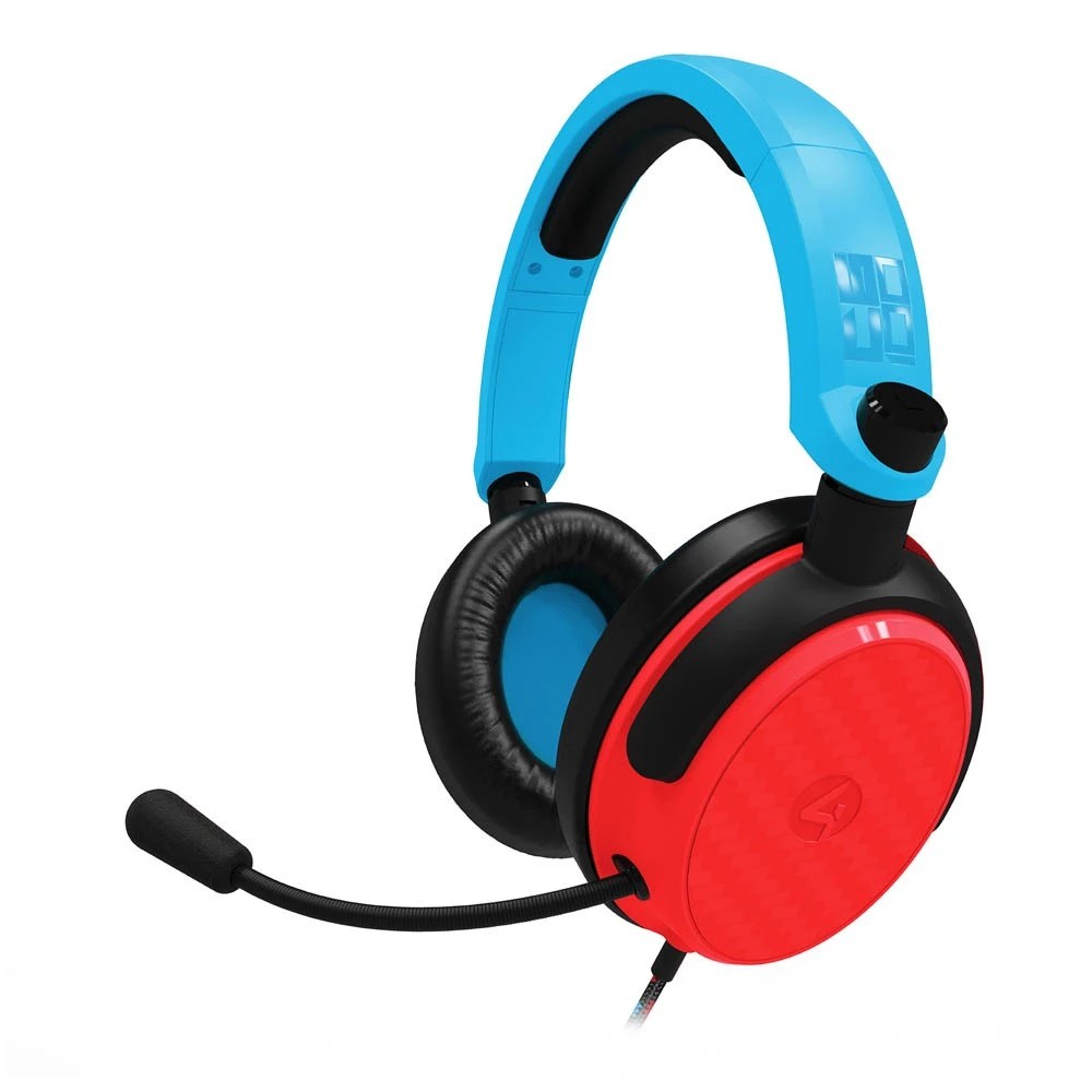 1 4Gamers C6-100 Gaming Headset - Neon Blue & Red
 - Blue,Neon,Red, 1 of 5