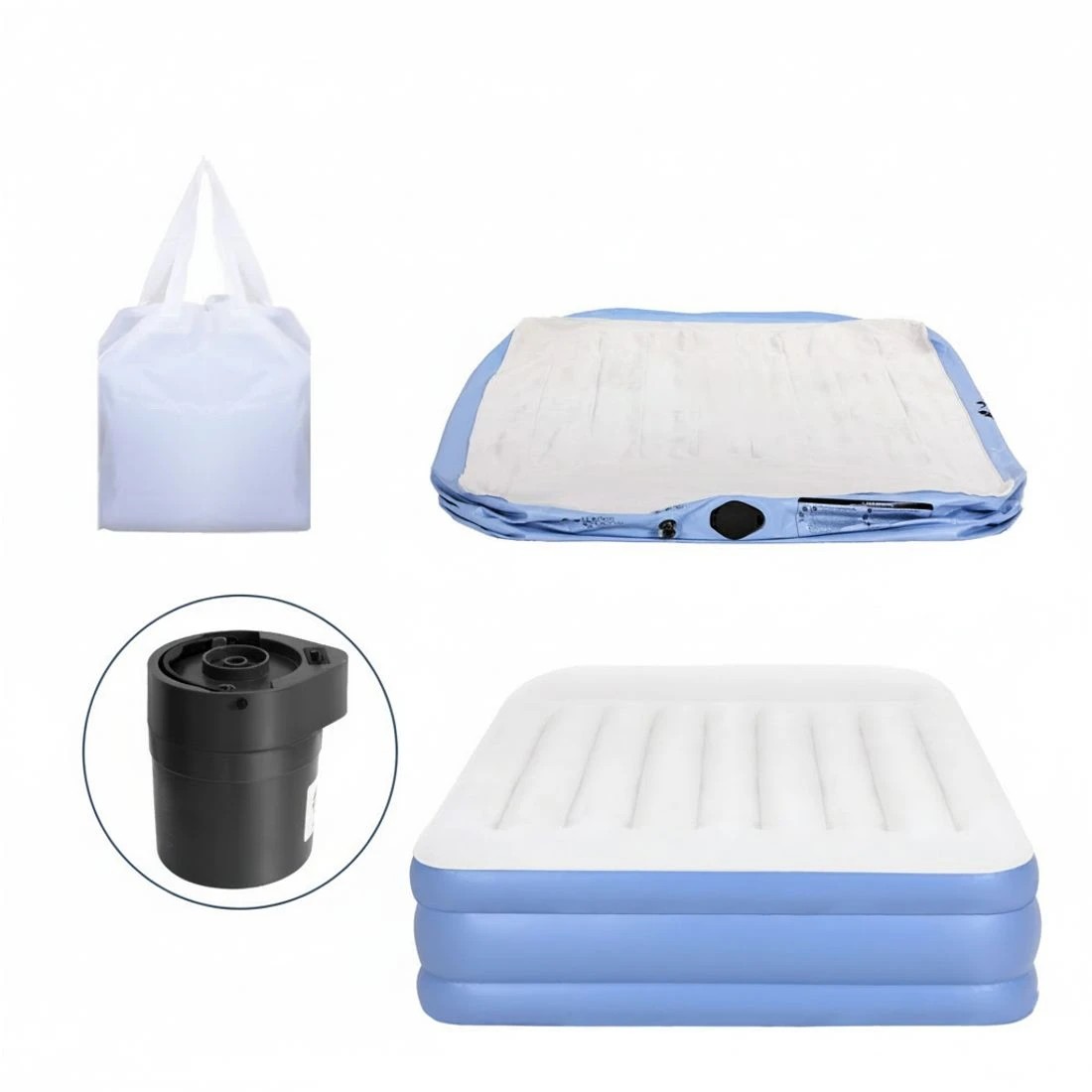 6 Weisshorn Air Mattress Queen Inflatable Bed 50cm Air bed - Queen Bed - Multi, 6 of 7