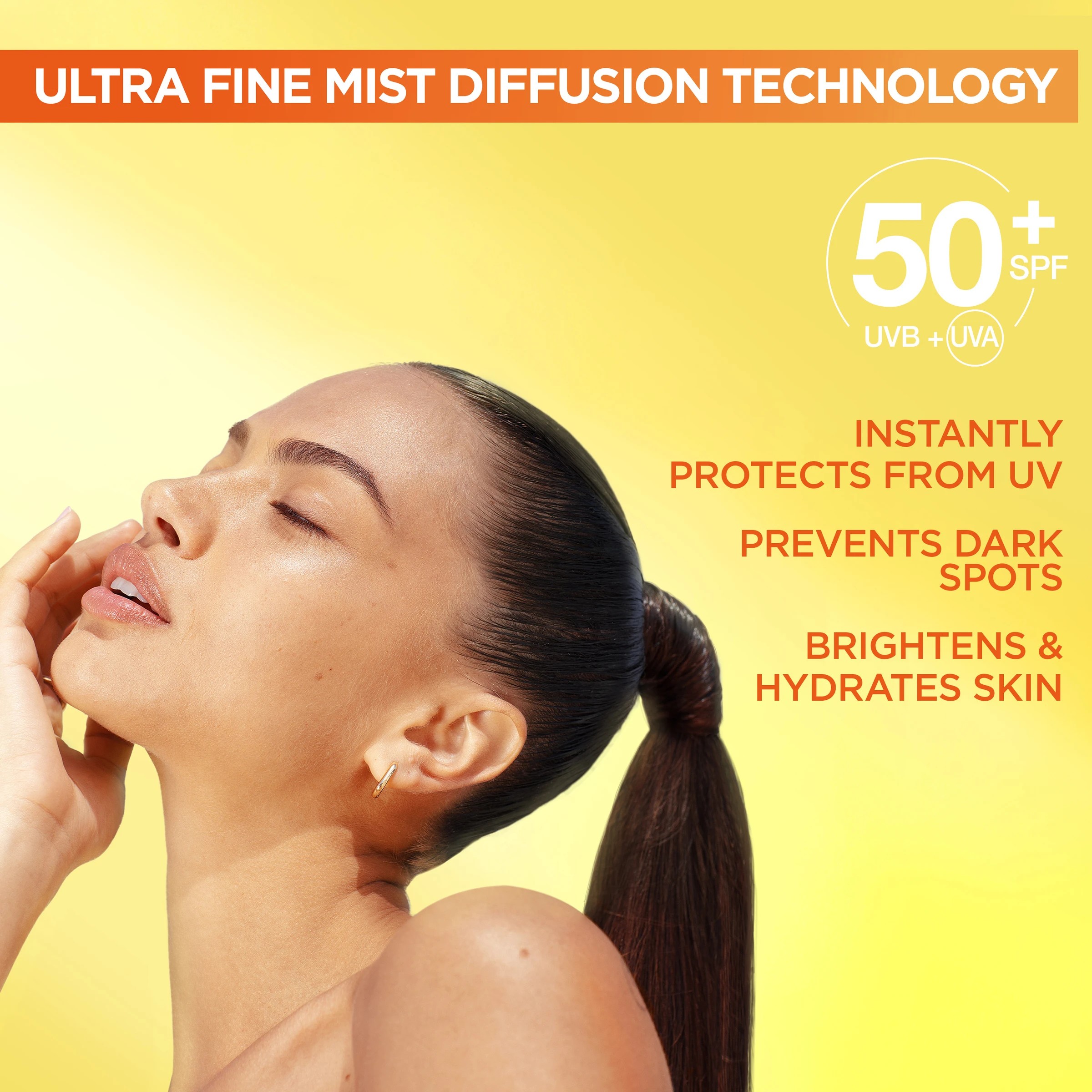 4 Garnier Brightening Over Make-Up UV Mist 99g - Vitamin C, 4 of 6