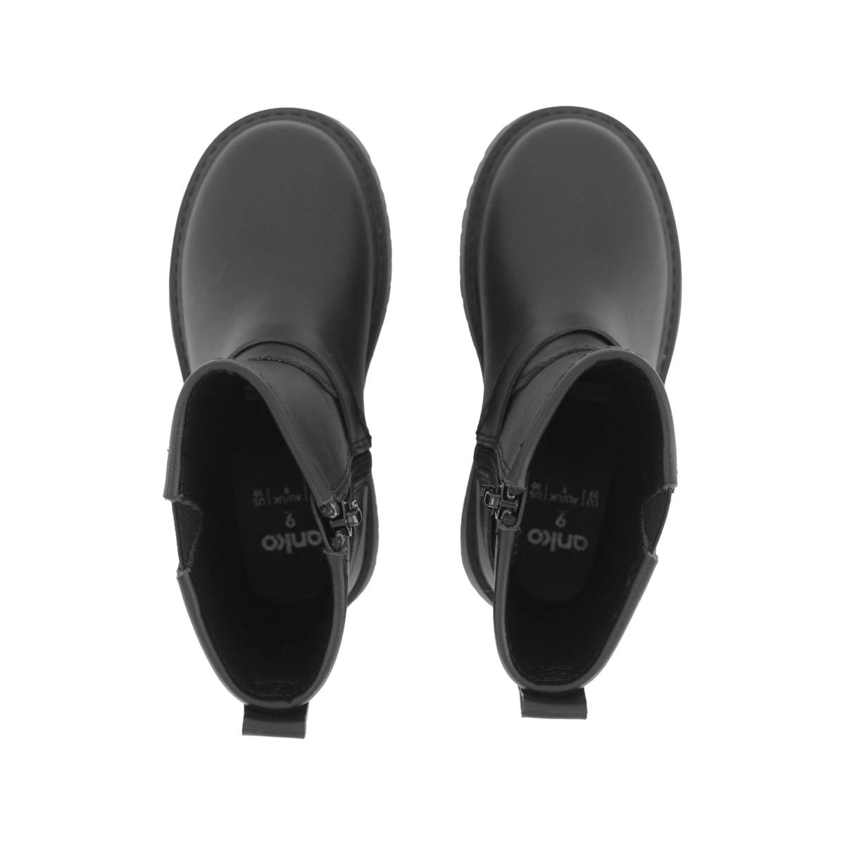 3 Junior Biker Boots Black, 3 of 4