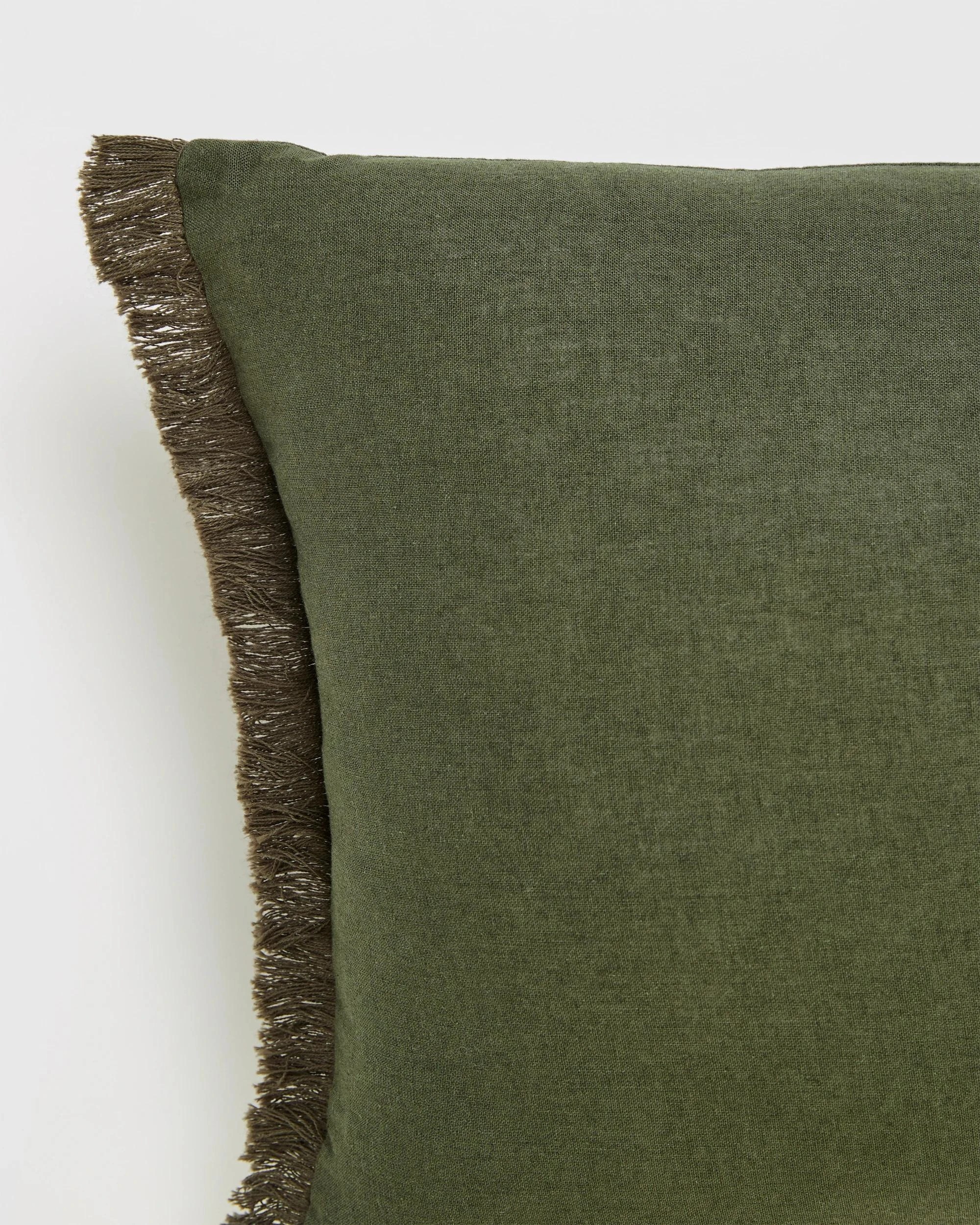 2 Target Laynie Linen/Cotton Breakfast Cushion - Green, 2 of 2