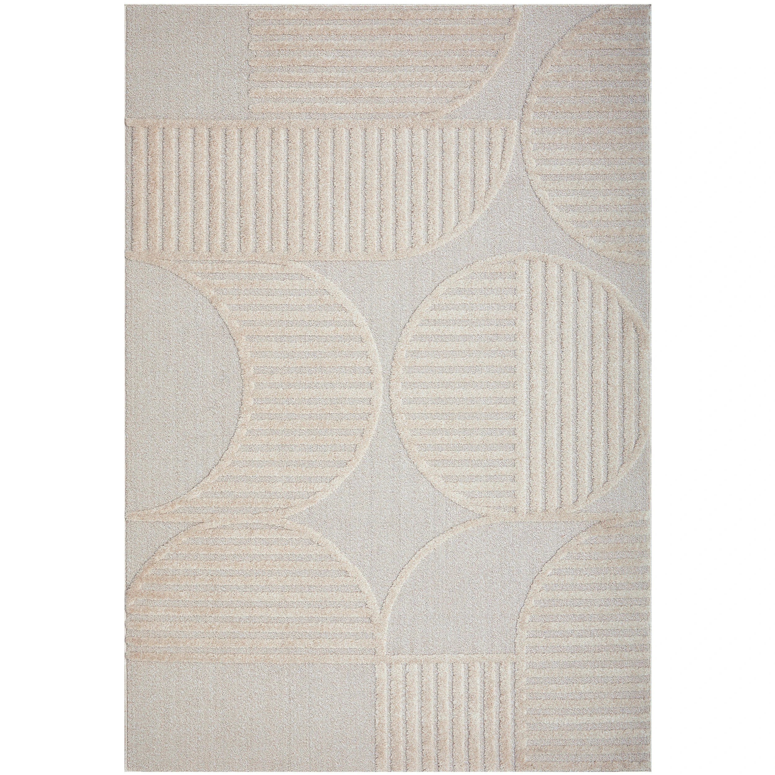 1 Common Ground Rugs Nirvana Leo 400x300cm - Extra Extra Large Floor Rug - Beige, 1 of 7