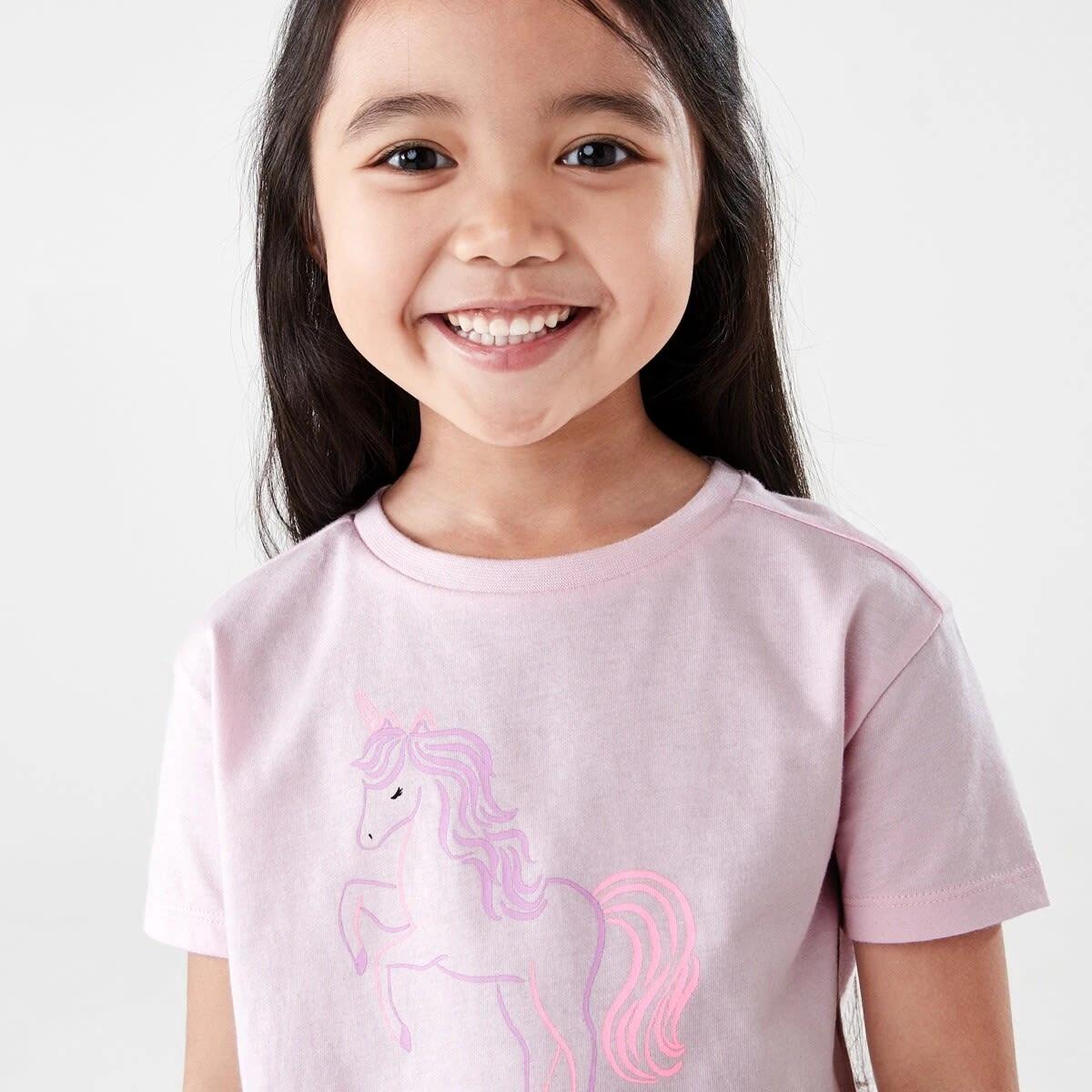 3 Printed T-shirt UNICORN SPIRIT BALLERINA PINK, 3 of 6