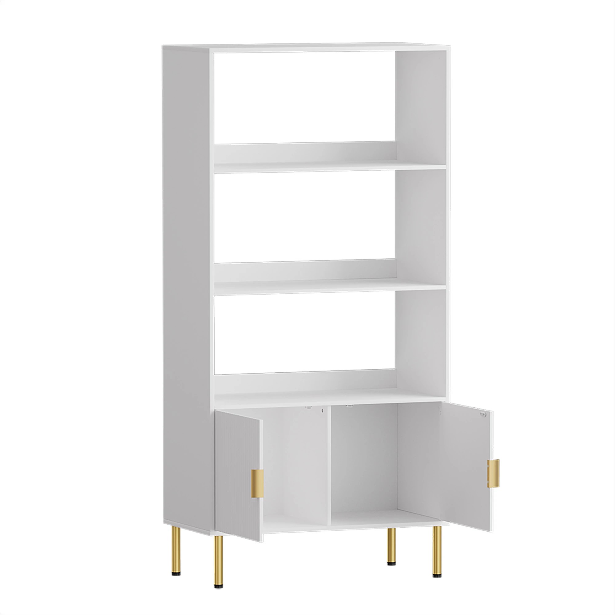 2 Levede 3 Tier Display Bookshelf, 2 of 8
