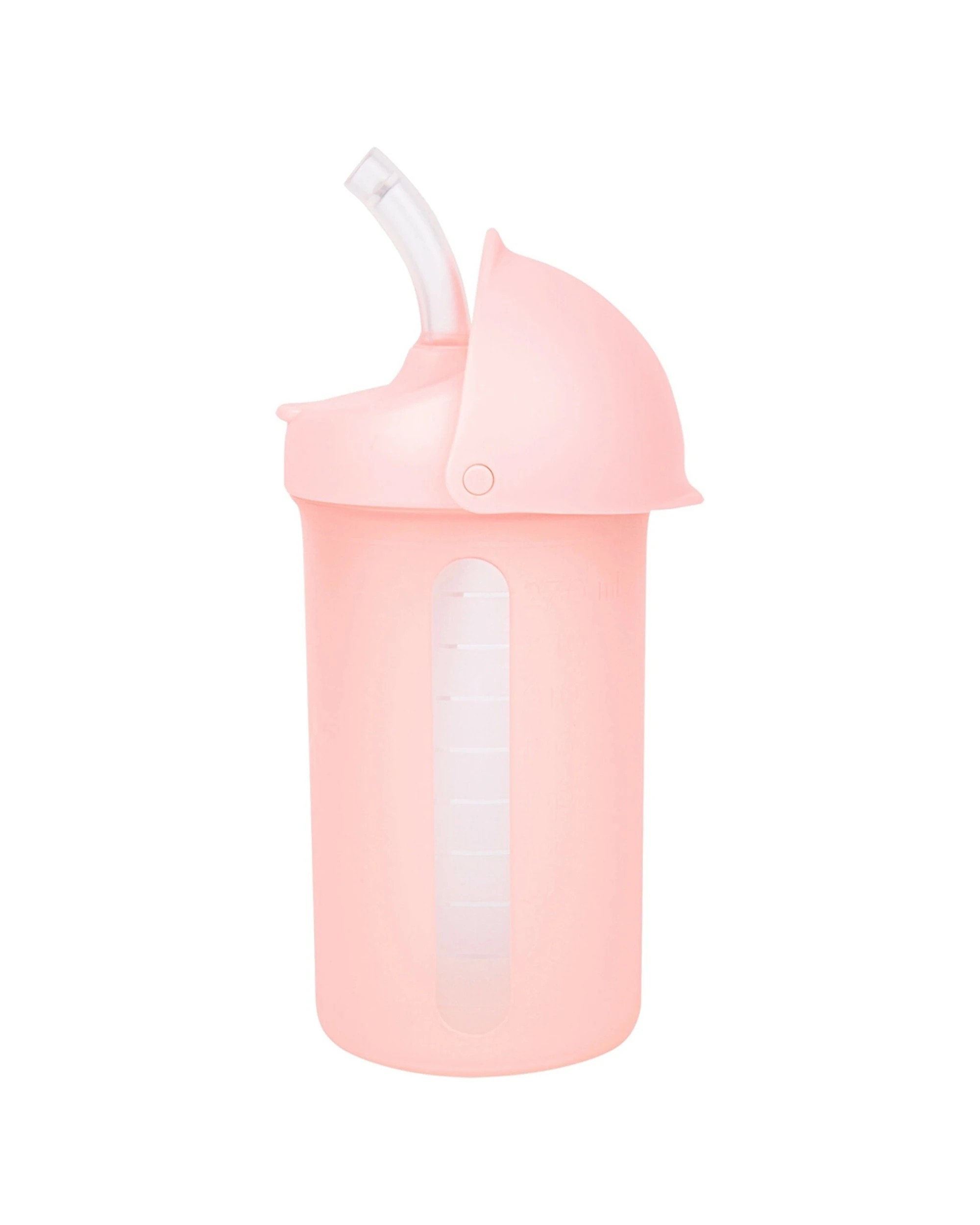 1 Boon Swig Water Sippy Bottle With Silicone Straw Blush 270ml - Pink, 1 of 4
