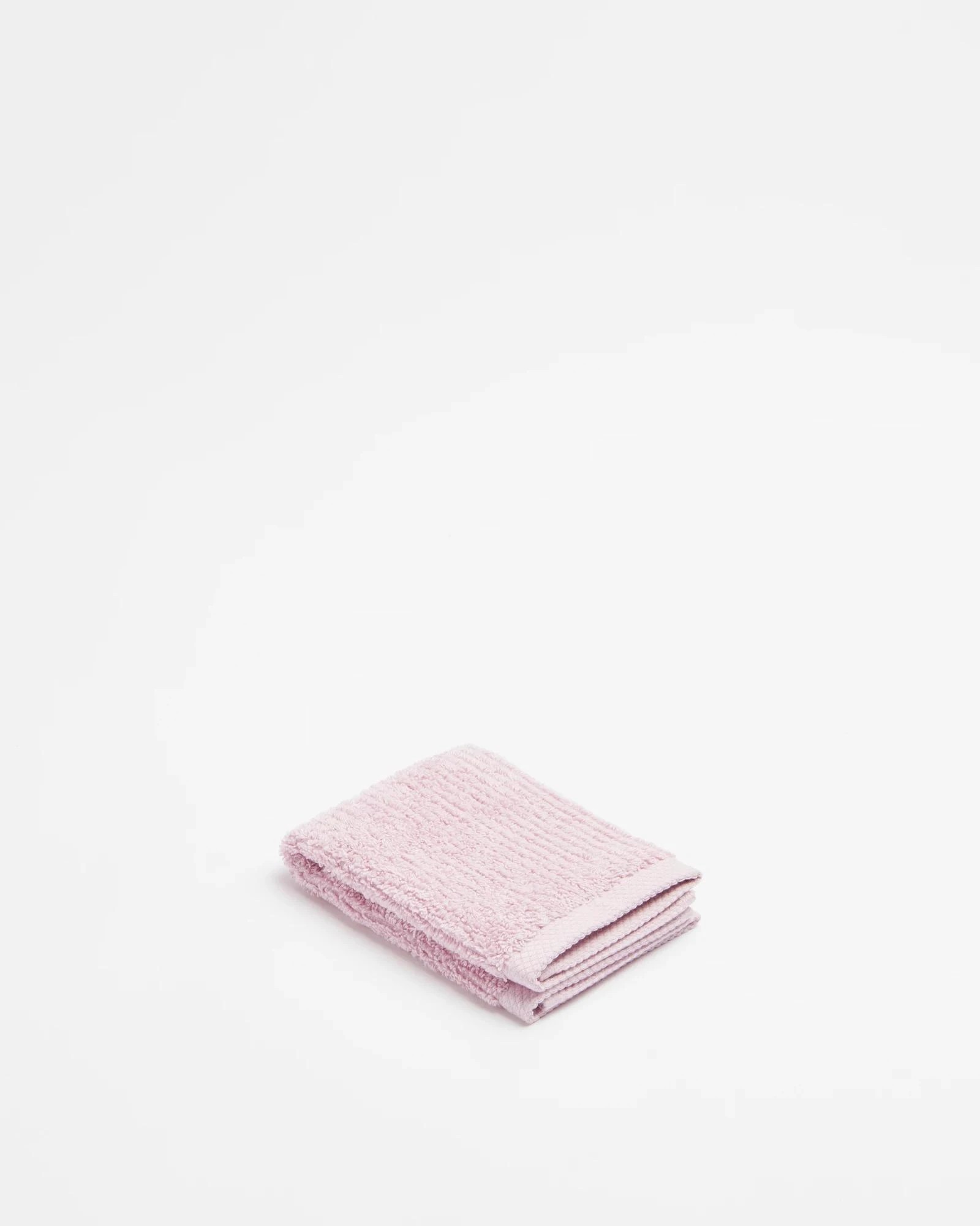 1 Target Australian Cotton Ribbed Face Washer - Piper - Pink, 1 of 3