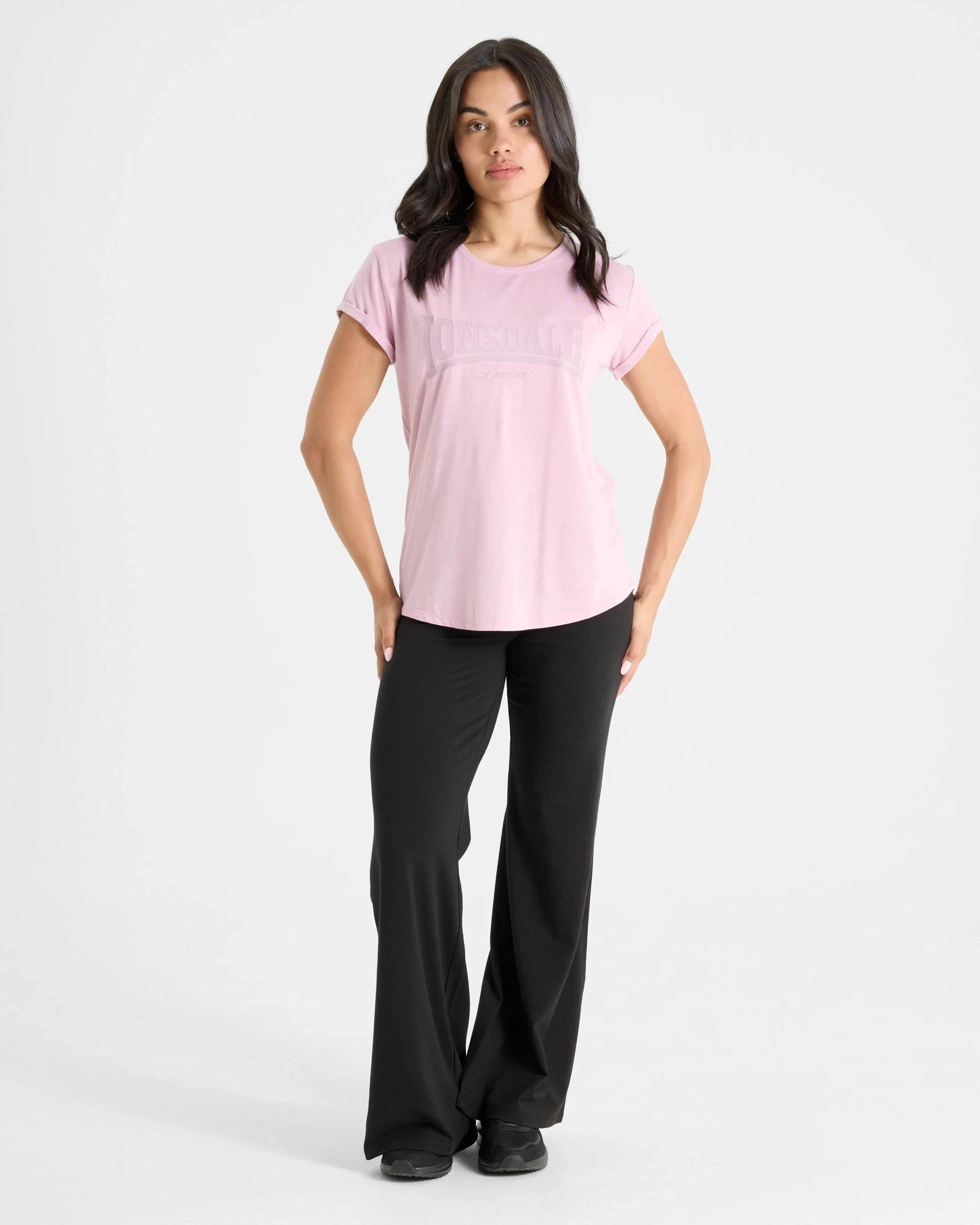 5 Lonsdale London Active Malden Core T-shirt DUSTY PINK, 5 of 5