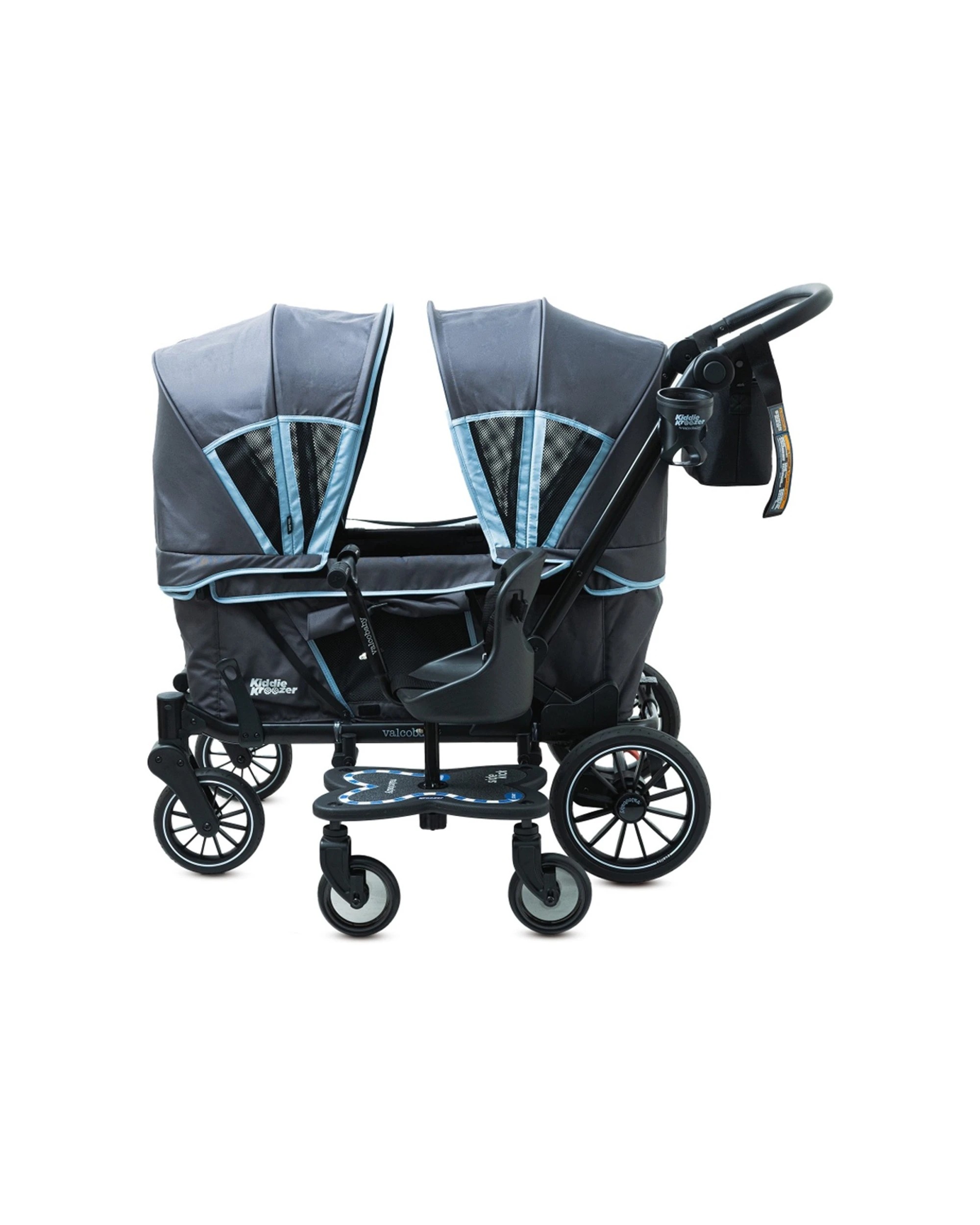 4 Valcobaby Sidekick For Kiddie Kroozer Wagon Toddler/Kids Ride-On Board 15m+ Up to 22kg - Black, 4 of 5