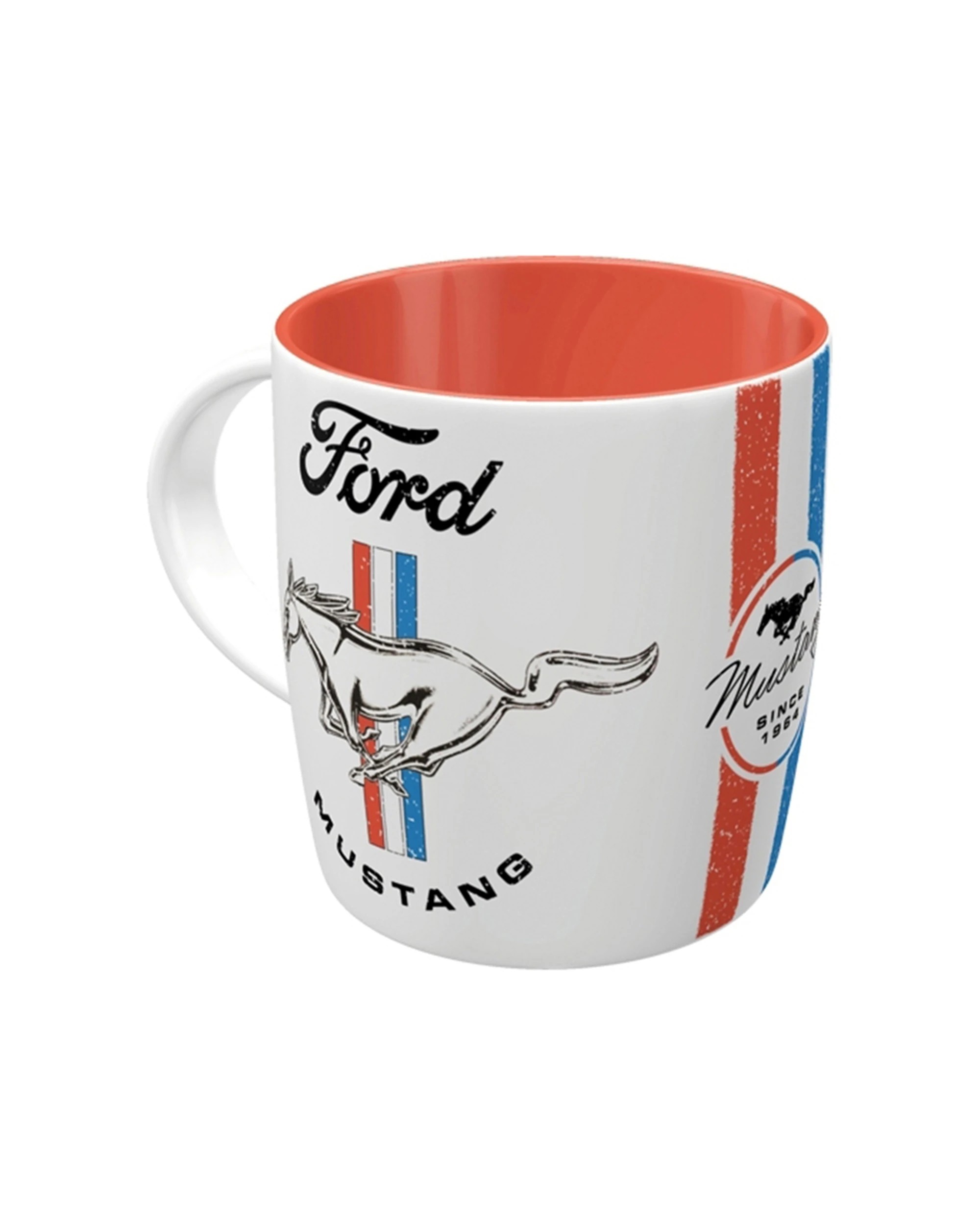 1 Nostalgic-Art Ceramic Mug 330ml Mug - Ford Mustang Car Lover - Multi, 1 of 4