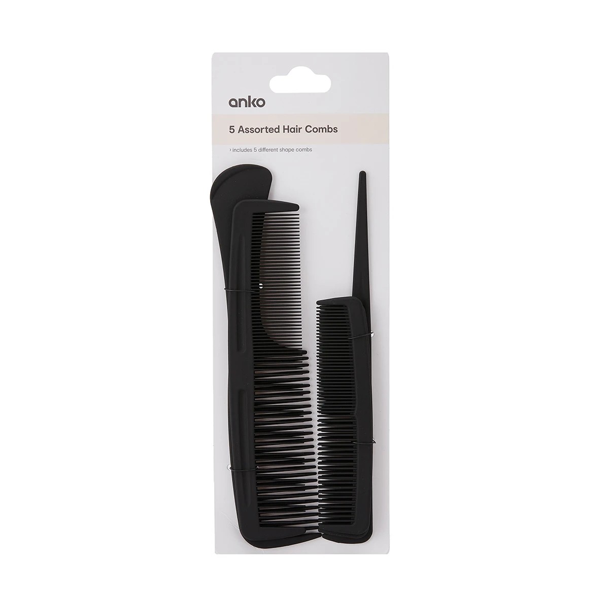 9 5 Pack Assorted Hair Combs, 9 of 10