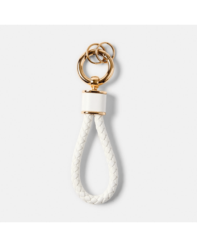 PU Loop Keyring - Gold Tone and W