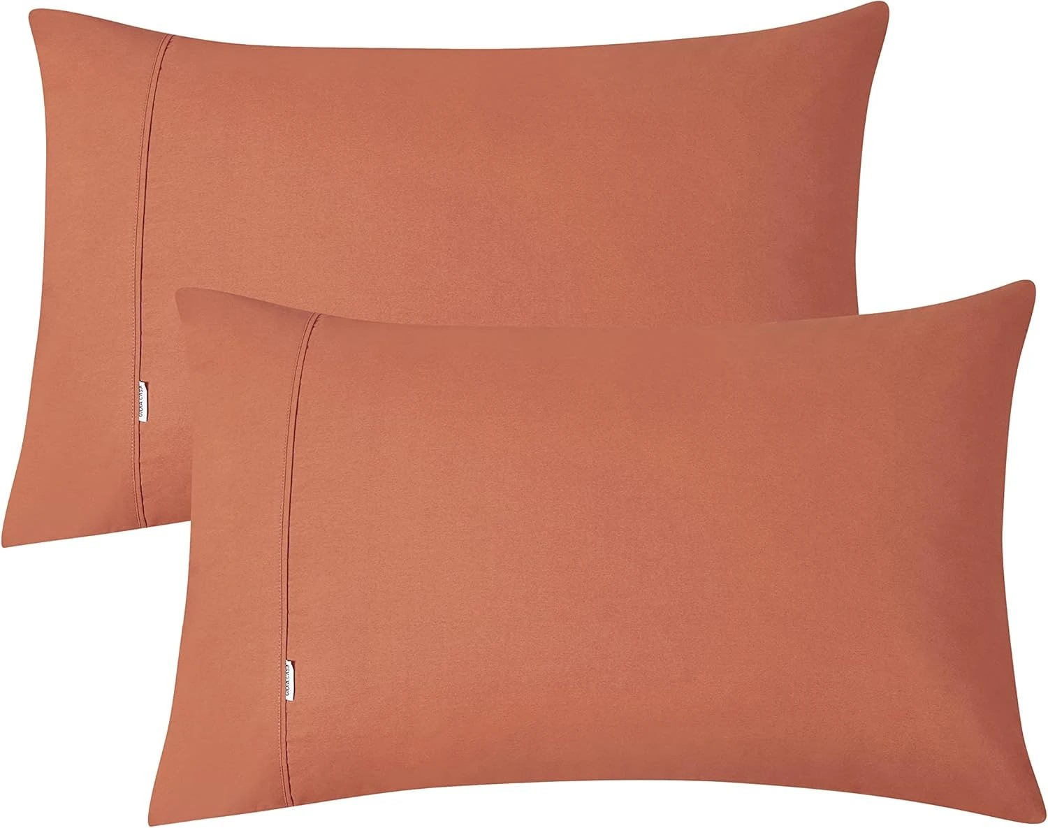 4 Gioia Casa Vintage Washed Cotton Sheet Set Soft Breathable - Double Bed - Brick, 4 of 4